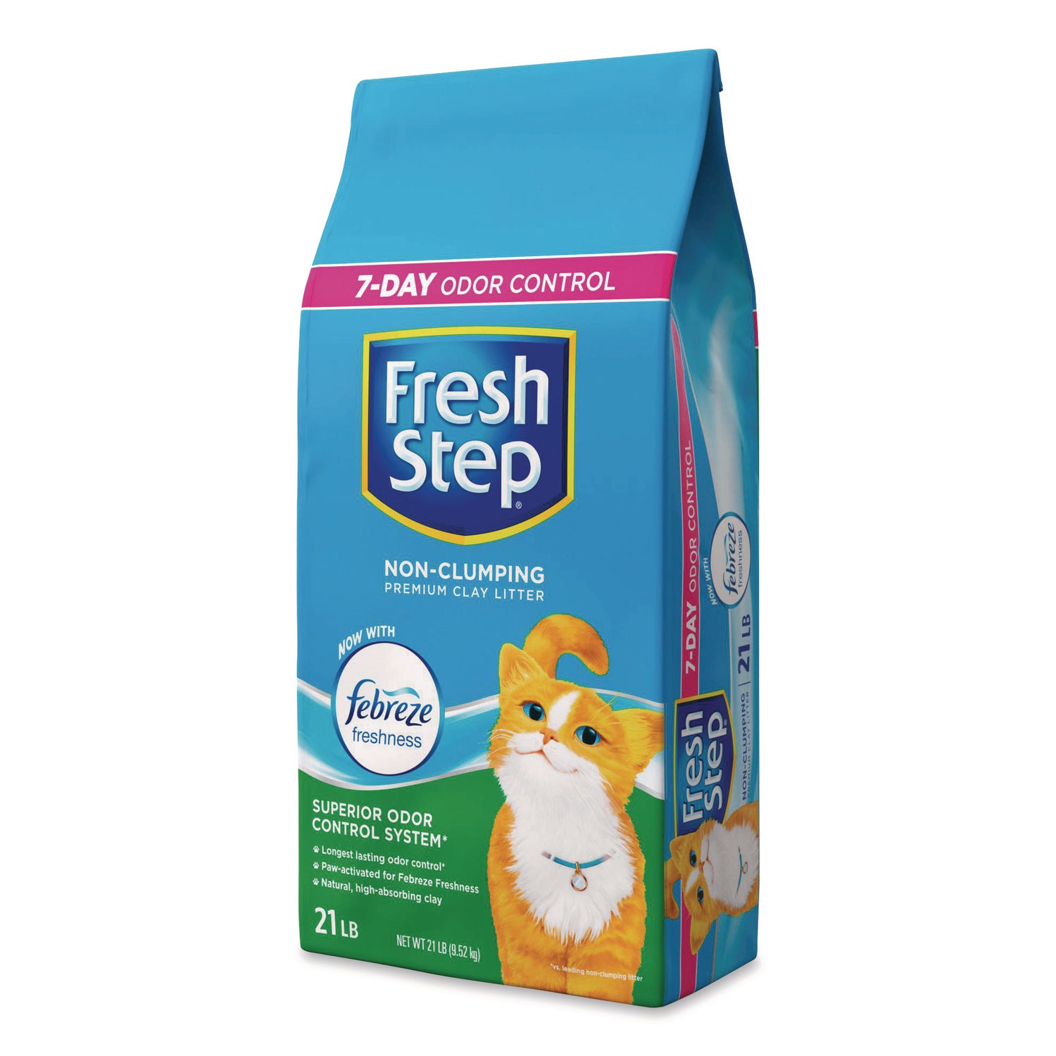 Fresh Step® Non-Clumping Premium Cat Litter with Febreze Freshness, Scented, 21 lbs