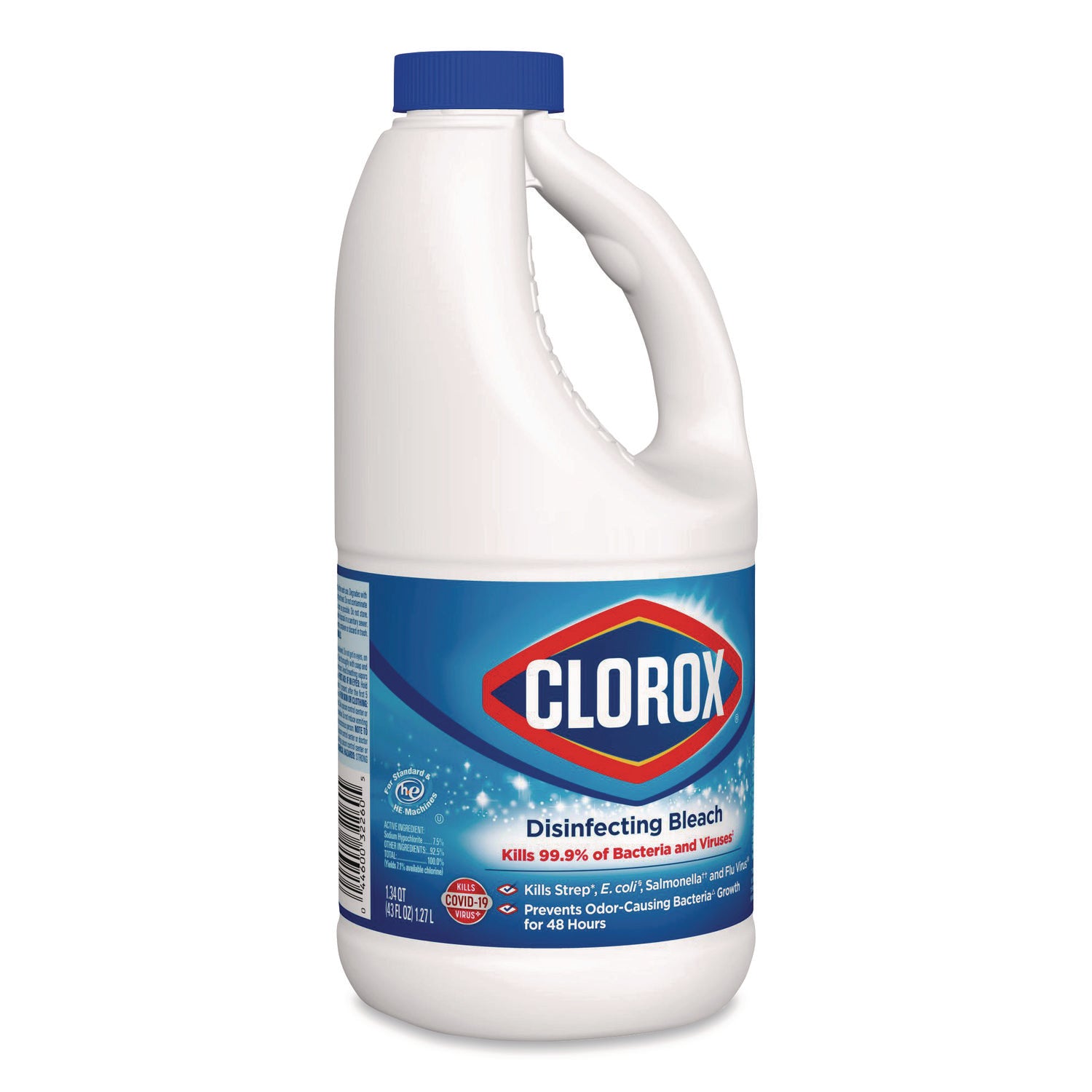 Clorox® Concentrated Regular Disinfecting Bleach, 43 oz Bottle