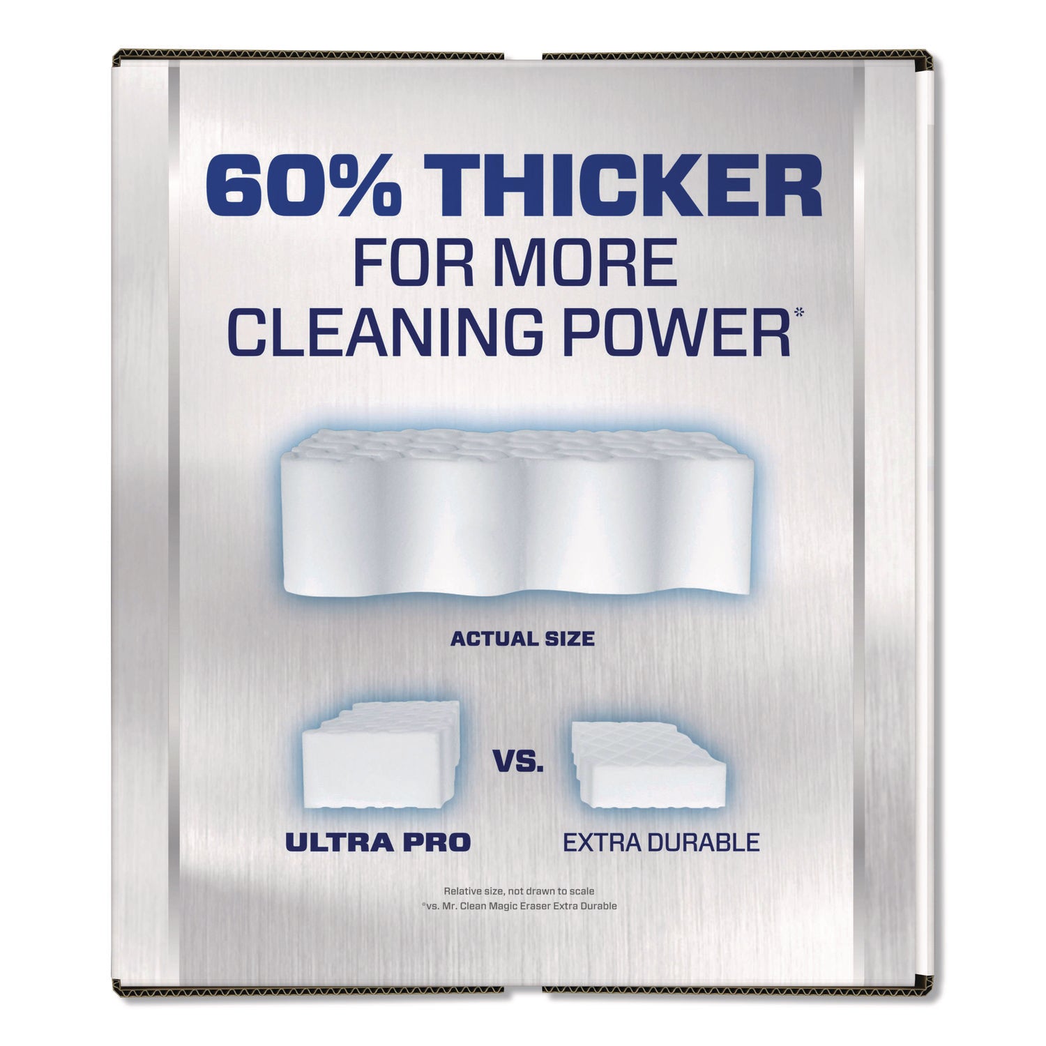 Mr. Clean® Professional Magic Eraser Ultra Pro Multi-Purpose Cleaner, 4.72 x 1.38 x 2.56 Thick, White, 26/Carton