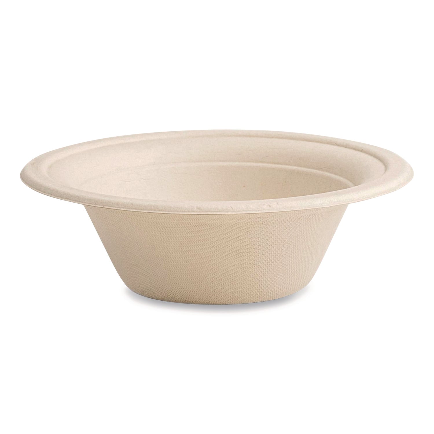 Vegware™ Nourish Molded Fiber Tableware, Compostable, Bowl, Sugarcane, 12 oz, White, 1,000/Carton