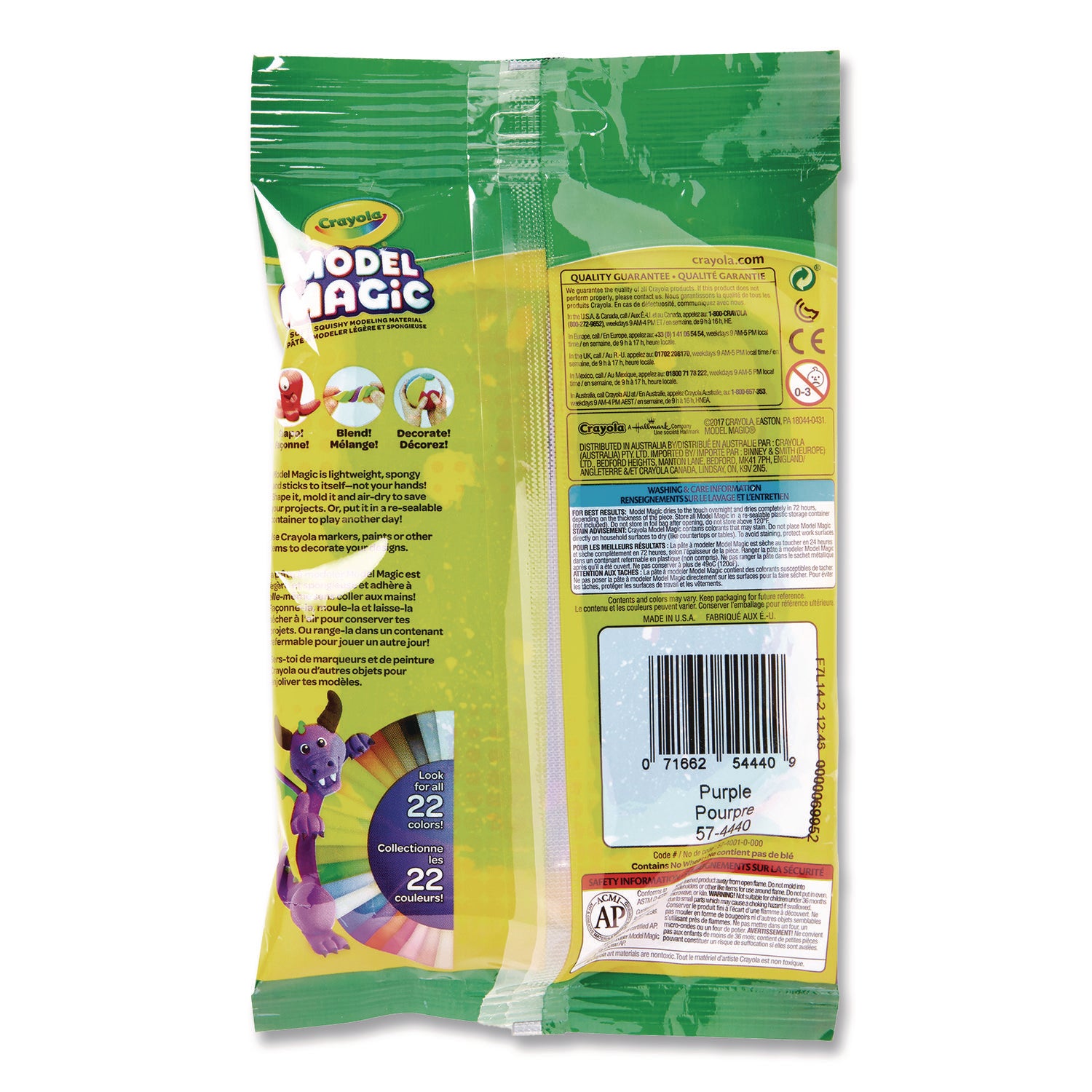 Crayola® Model Magic Modeling Compound, Purple, 8 oz