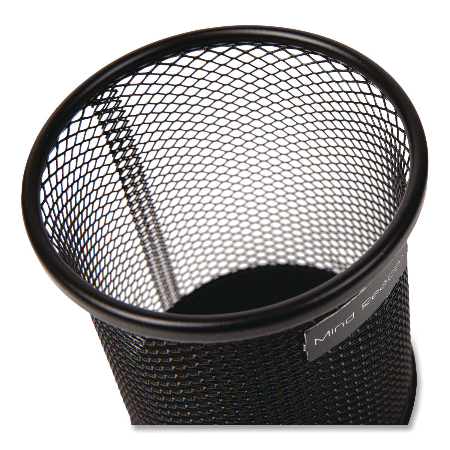 Mind Reader Metal Mesh Utensil Holder, 3.5" dia x 3.7"h, Black, 3/Pack