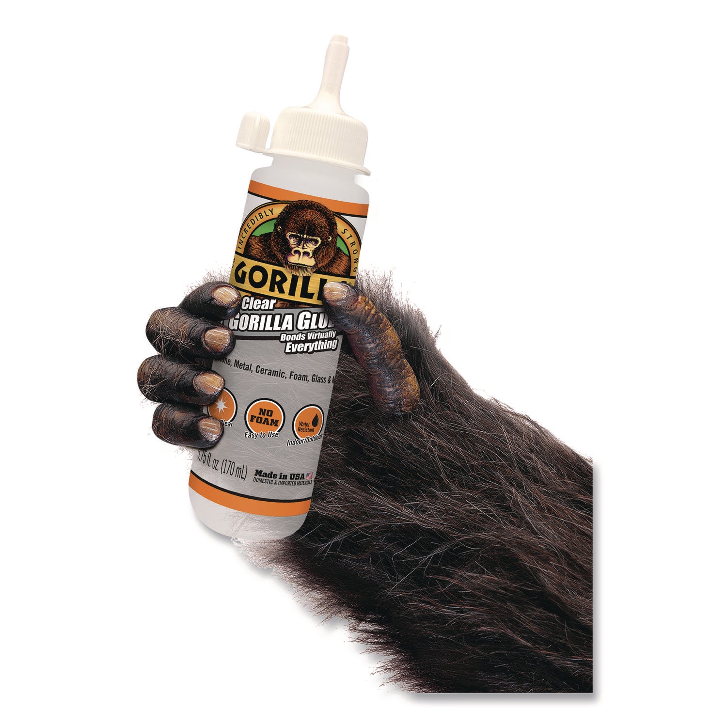 Gorilla® Clear Gorilla Glue, 5.75 oz, Dries Clear