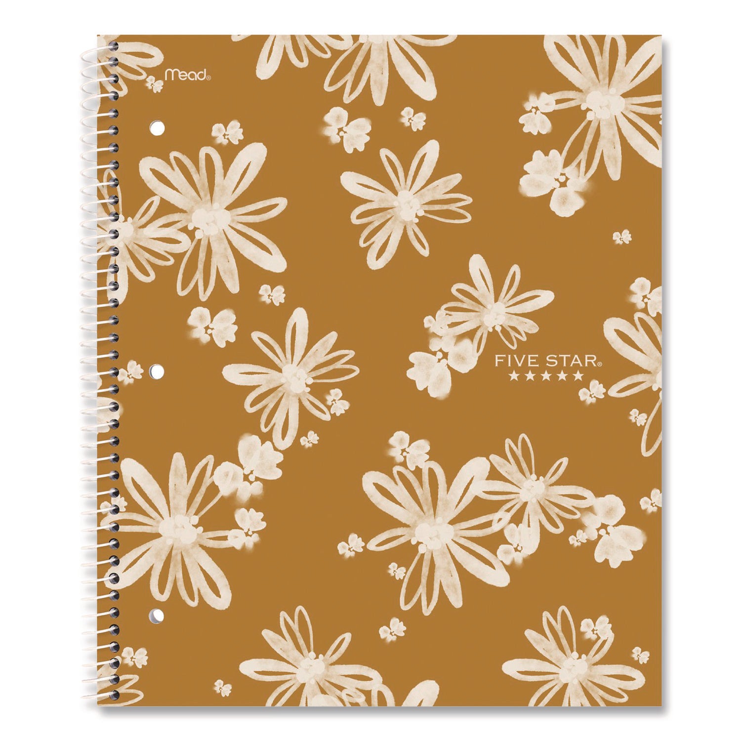 Five Star® Soft Pedals Spiral Notebook, 1-Subject, Medium/College Rule, Assorted Cover Colors, (80) 11 x 8.5 Sheets, 2/Pack