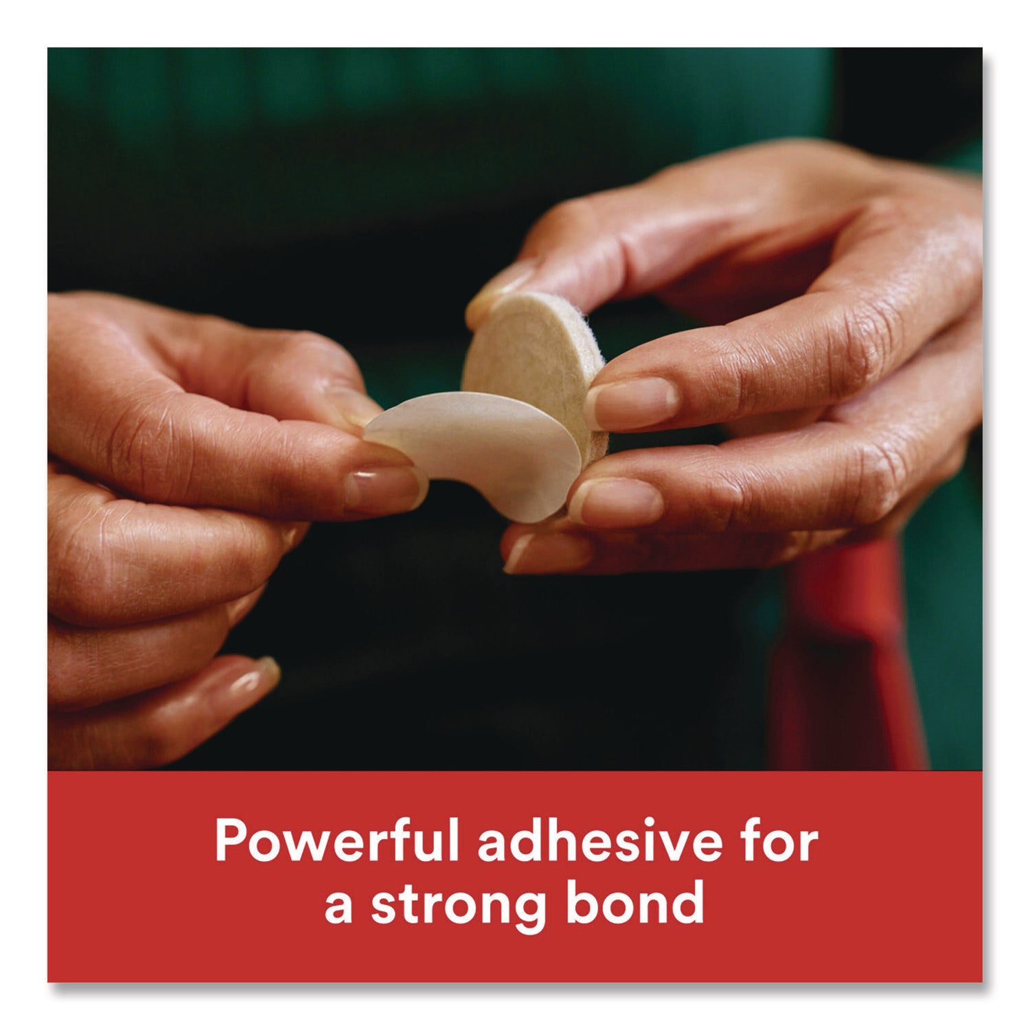 Scotch™ Custom Fit Felt Pads, 1.5" dia, Beige, 30/Pack