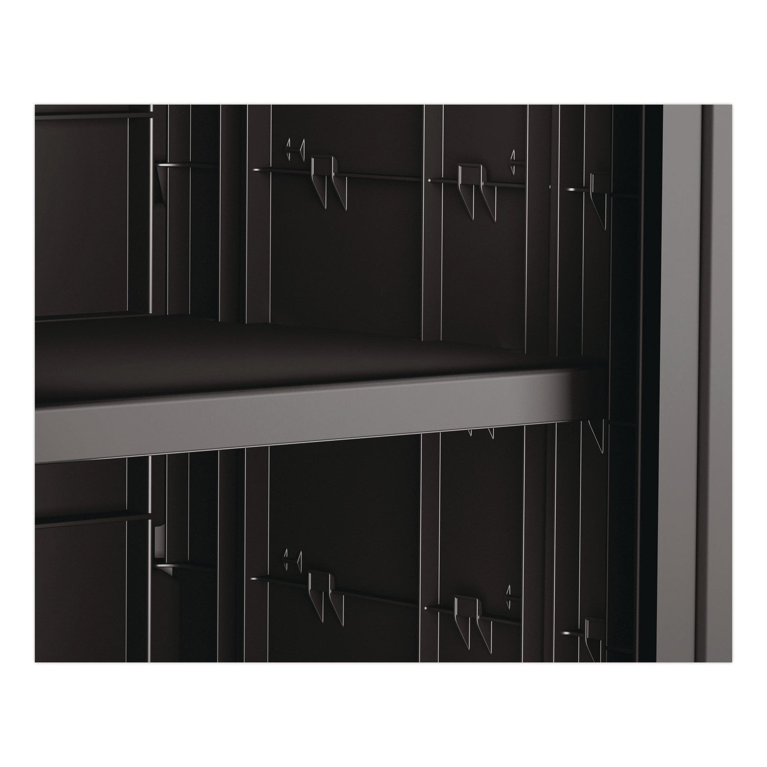 Suncast Commercial® Adjustable Shelf for Suncast Commercial Full-Size Housekeeping Carts HKC1000/HKC2000, Plastic, Black