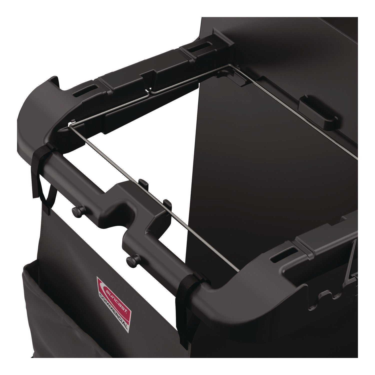 Suncast Commercial® Linen Strap Bag for Suncast Commercial Full-Size and Compact Housekeeping Carts, 16.25" x 1" x 31.75", Black