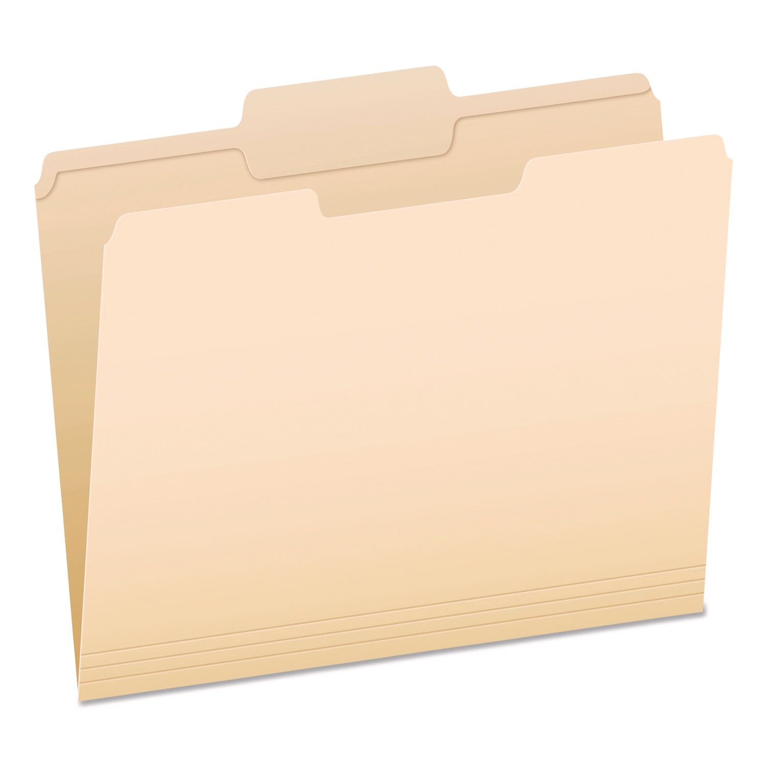 Pendaflex® Reinforced Top Tab Manila File Folders, 1/3-Cut Tabs: Center Position, Letter Size, Manila, 100/Box