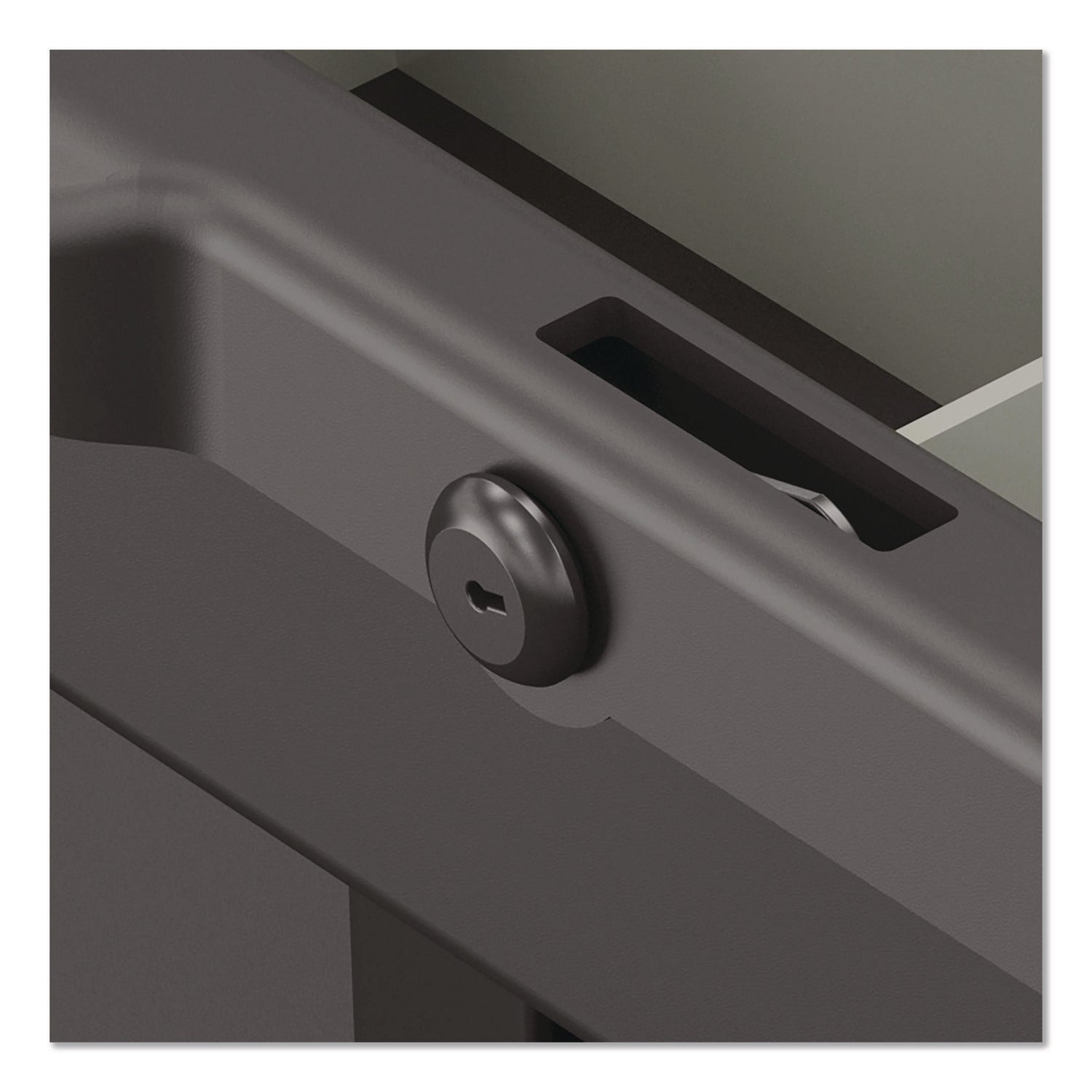 Suncast Commercial® Lockable Slide Drawer with Dividers for Suncast Commercial Full-Size Housekeeping Carts HKC1000/HKC2000, Plastic, Black