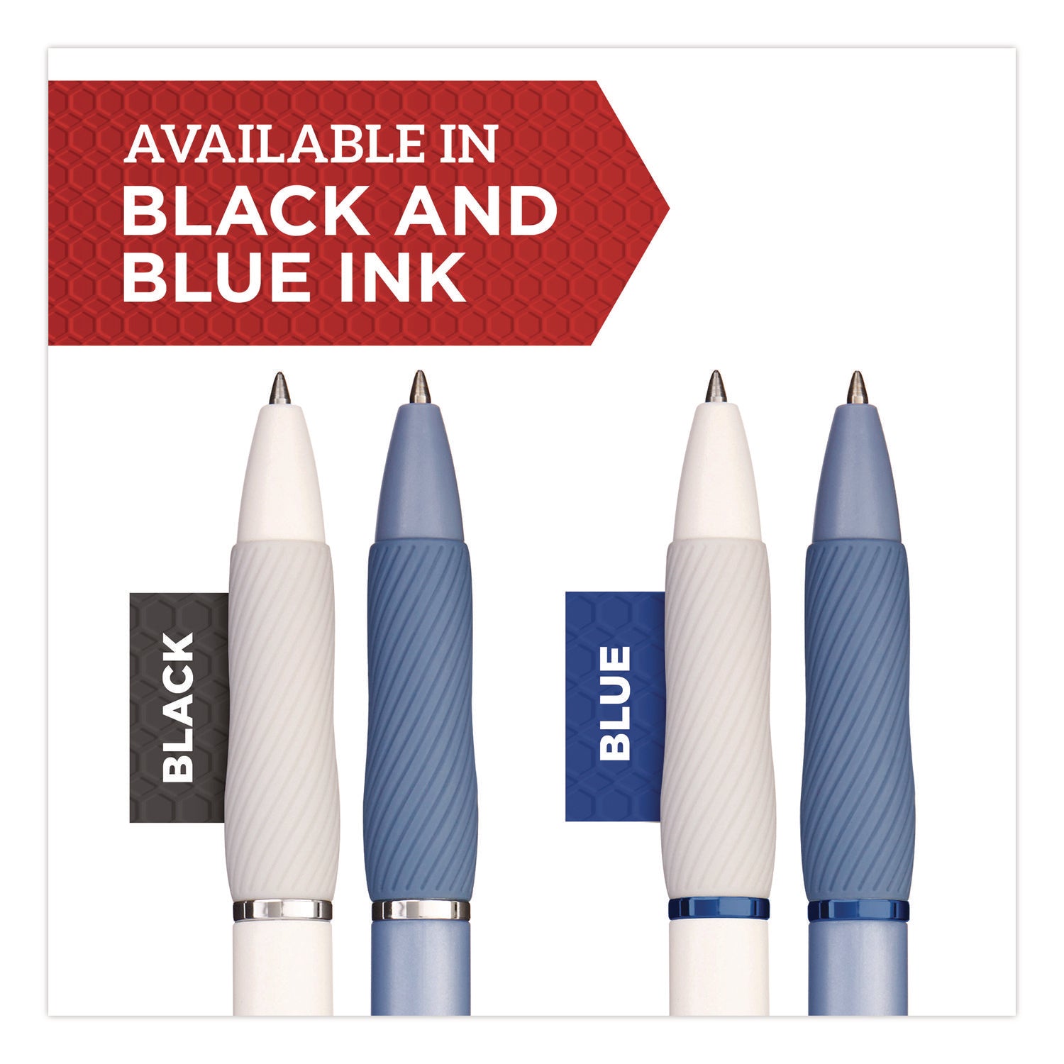 Sharpie® S-Gel™ S-Gel Fashion Barrel Gel Pen, Retractable, Medium 0.7 mm, Black Ink, Pearl White Barrel, 8/Pack