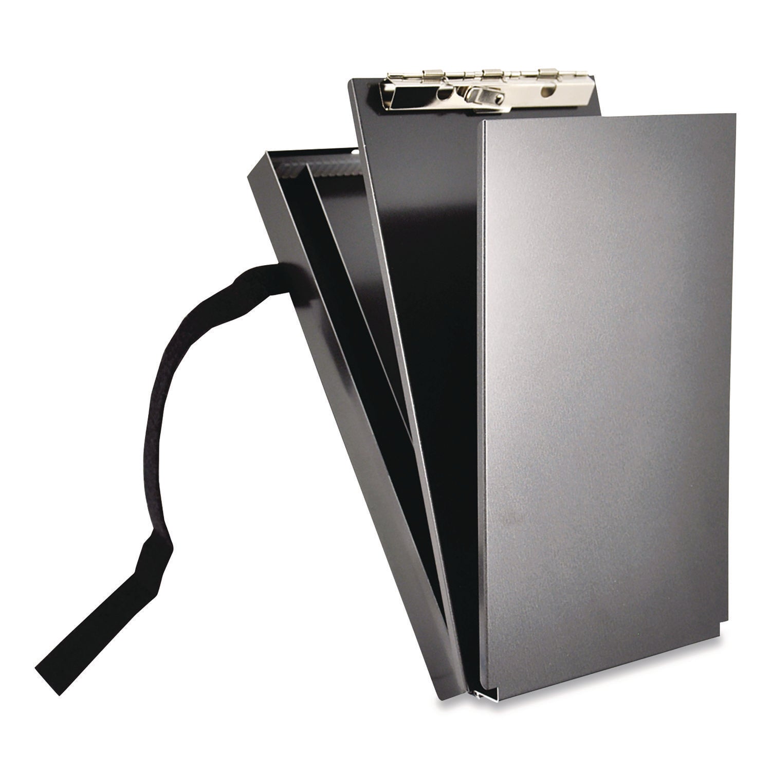 Saunders Recycled Aluminum Citation Holder Clipboard, 1/2" Capacity, Holds 6 x 11 Sheets, Black