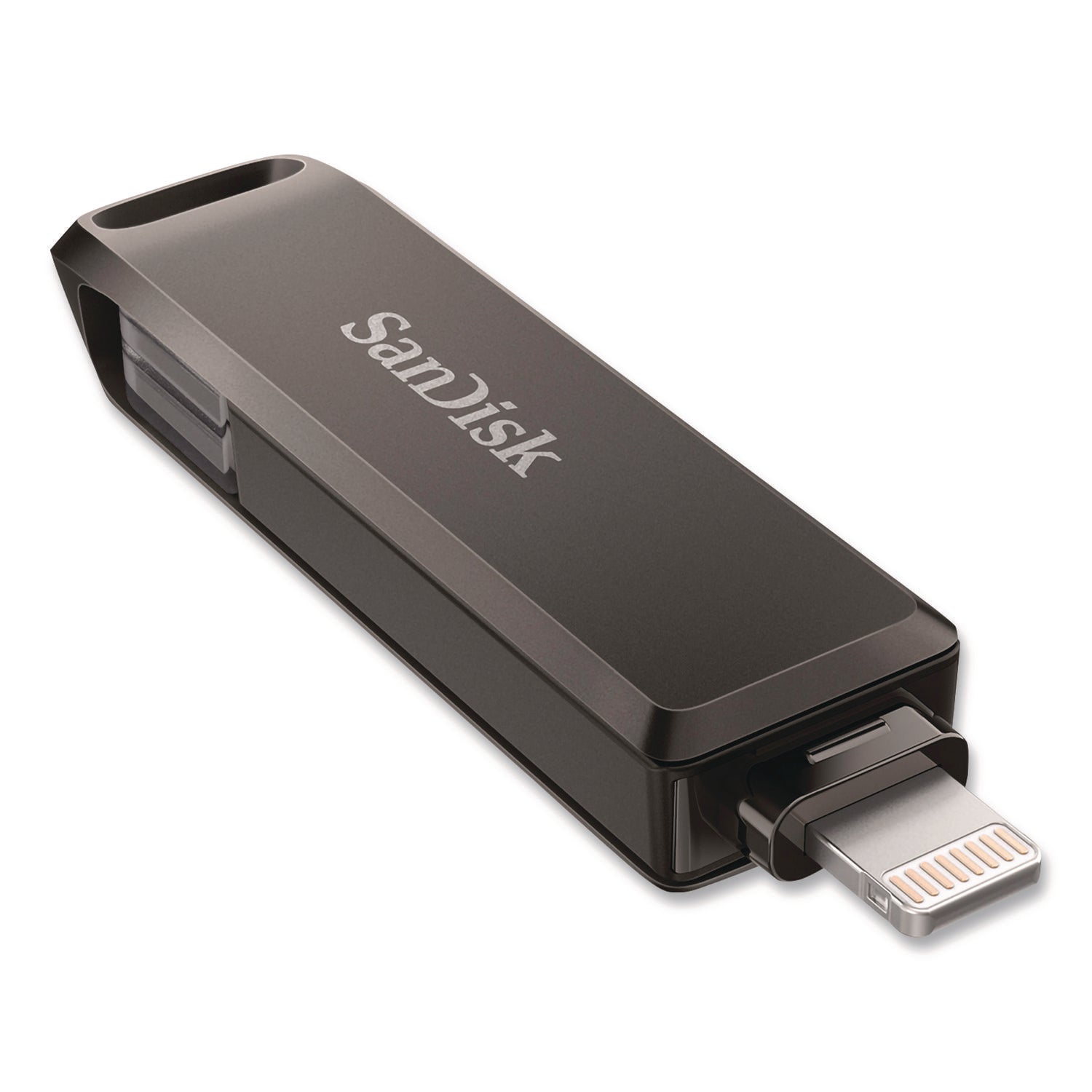 SanDisk® Dual Phone USB 3.2 Type-C/Lightning Flash Drive, 128 GB, Black