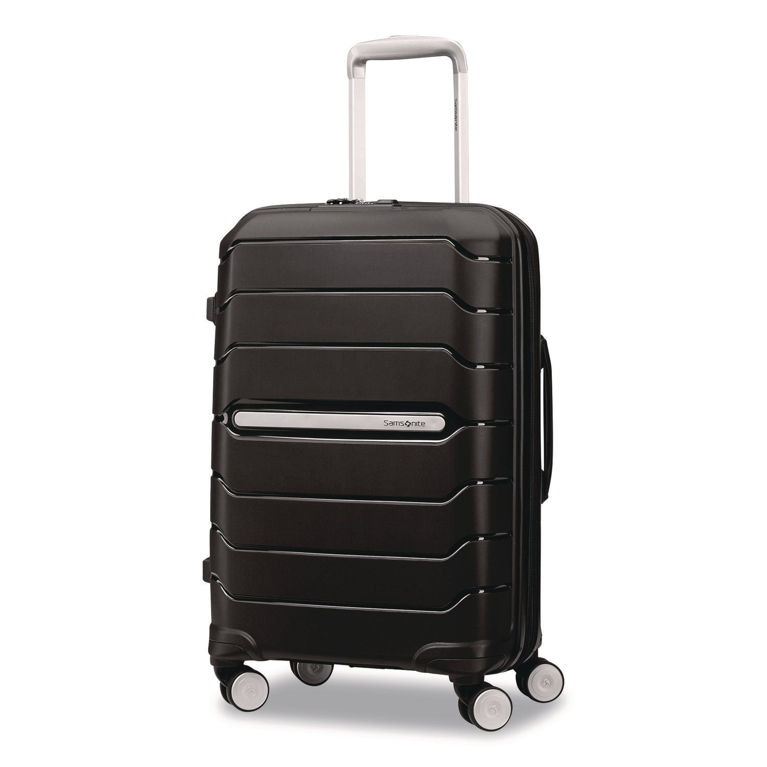Samsonite® Freeform Hard Side Carry-On Suitcase, Four-Wheeled Spinner, 15.25 x 10 x 21.25, Black