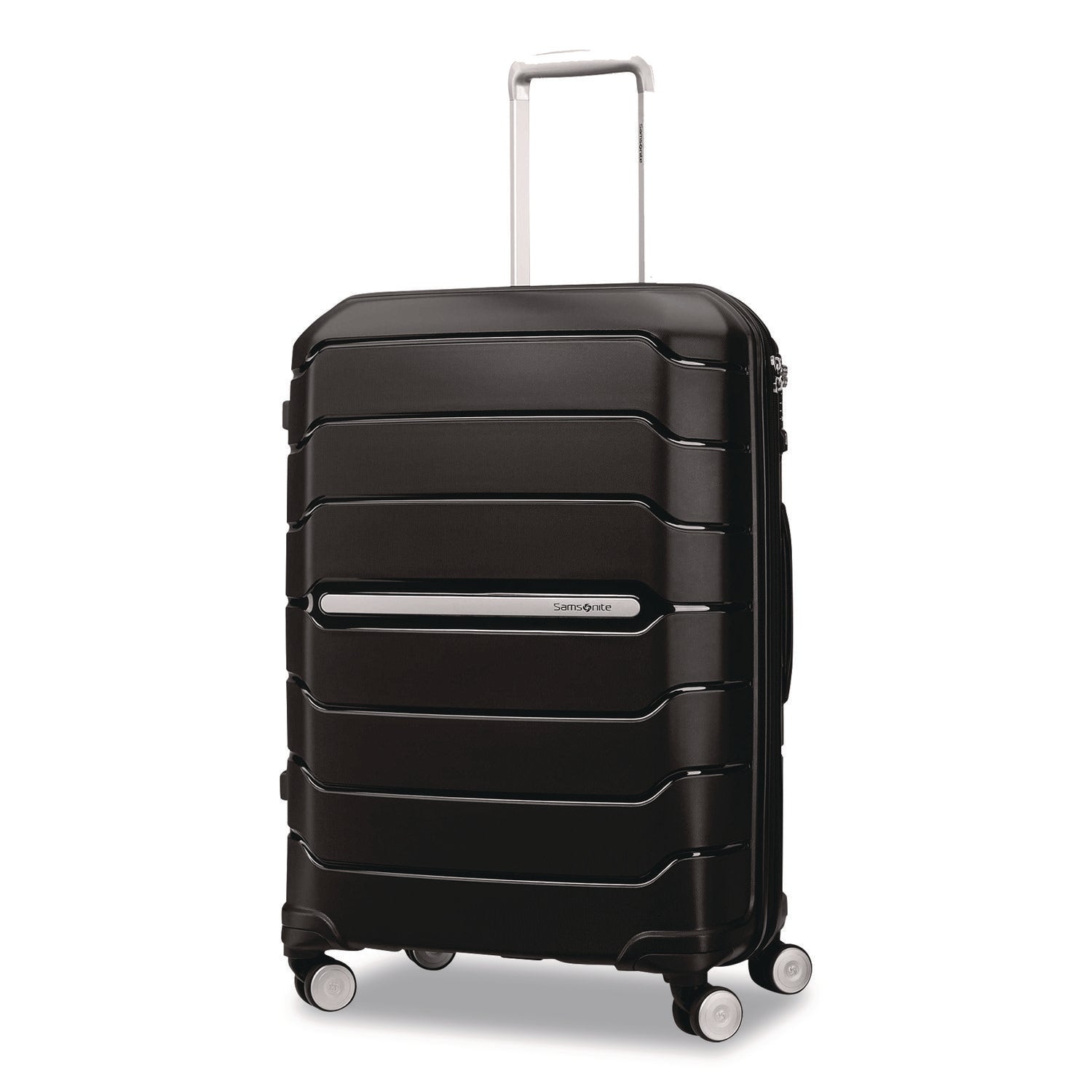 Samsonite® Freeform Hard Side Carry-On Suitcase, Four-Wheeled Spinner, 19.6 x 13.4 x 27.95, Black