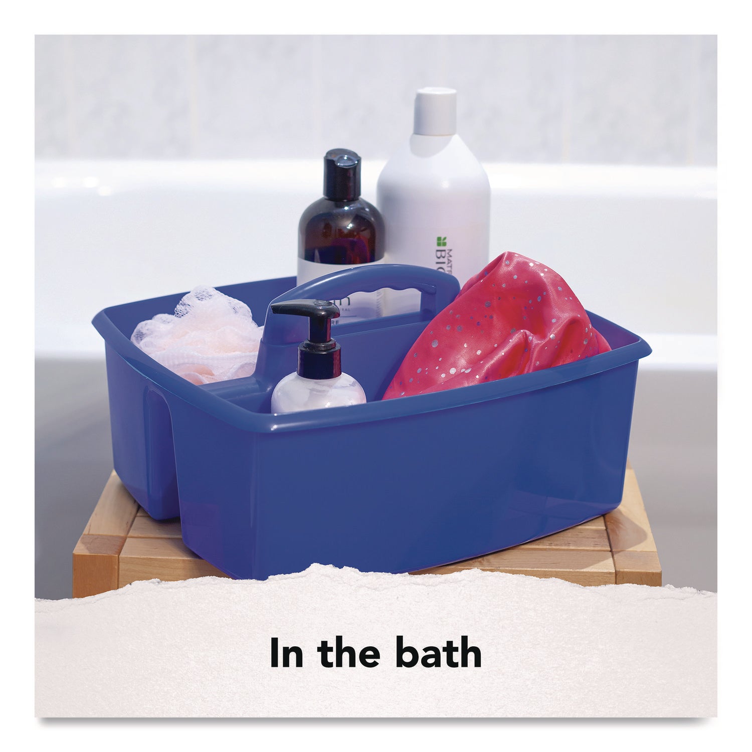 Storex Large Storage Caddy, 11 x 13 x 6.38, Assorted Colors, 6/Carton