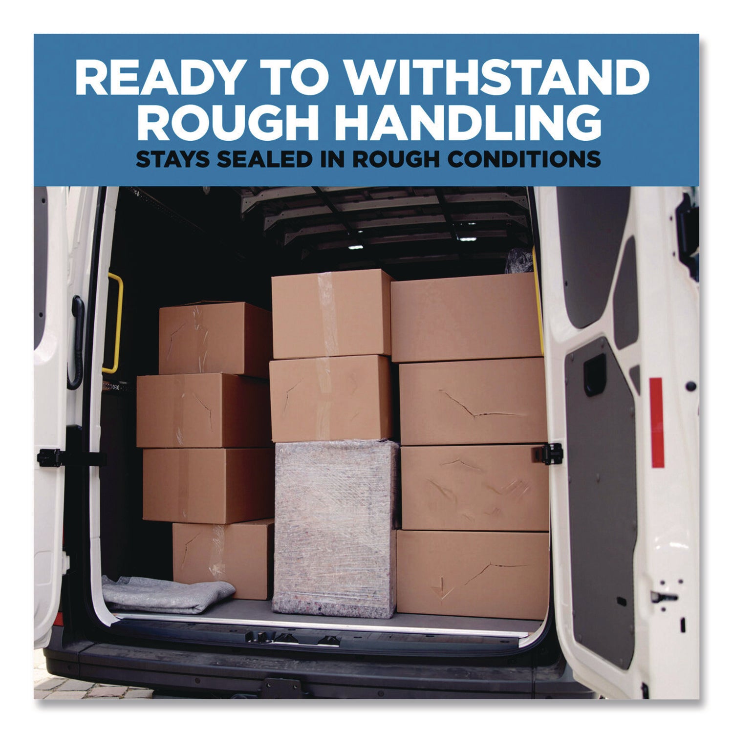 Scotch® 3850 Heavy-Duty Packaging Tape, 3" Core, 1.88" x 43.7 yd, Clear, 6/Pack