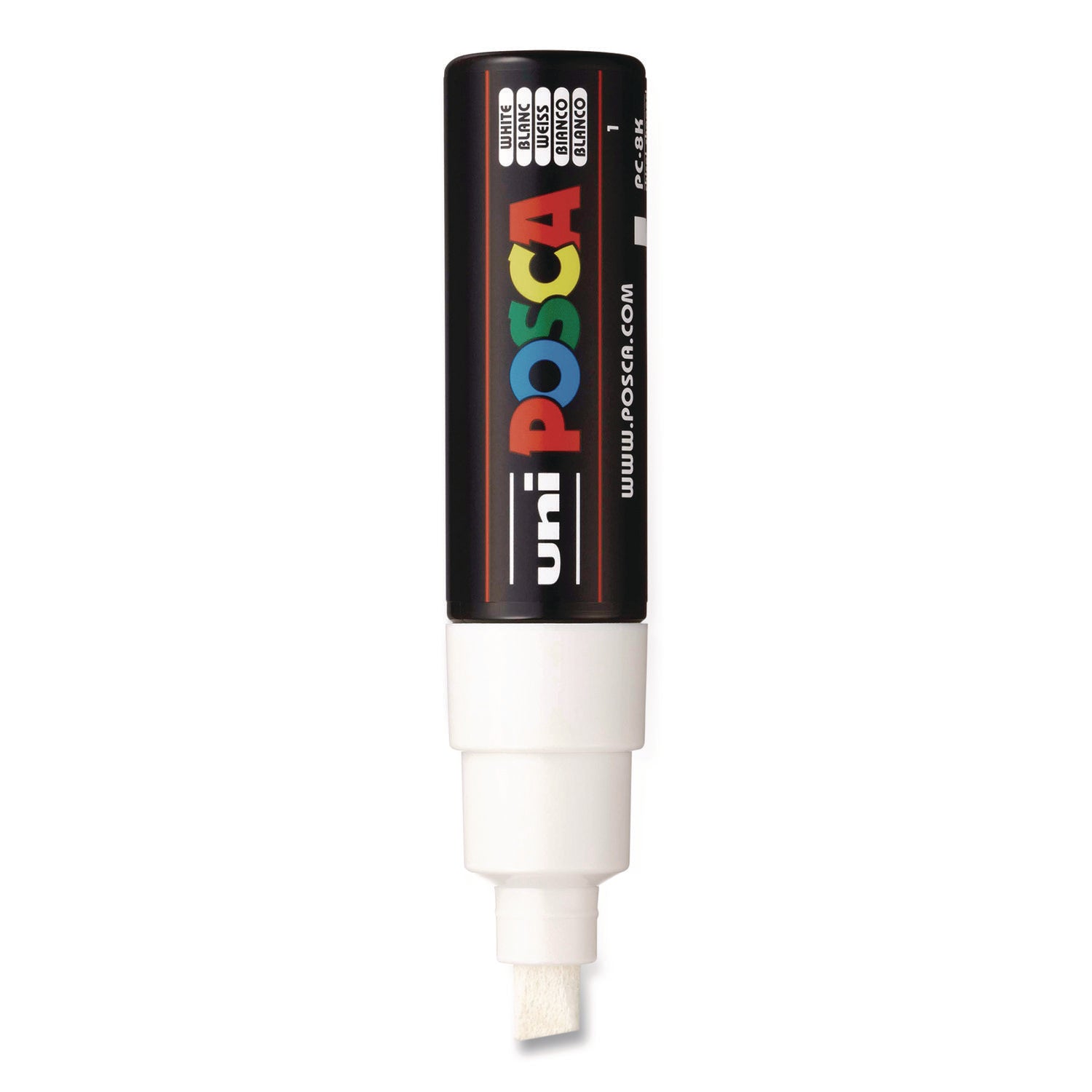 POSCA™ Water-Based Paint Markers, Broad Chisel Tip, White