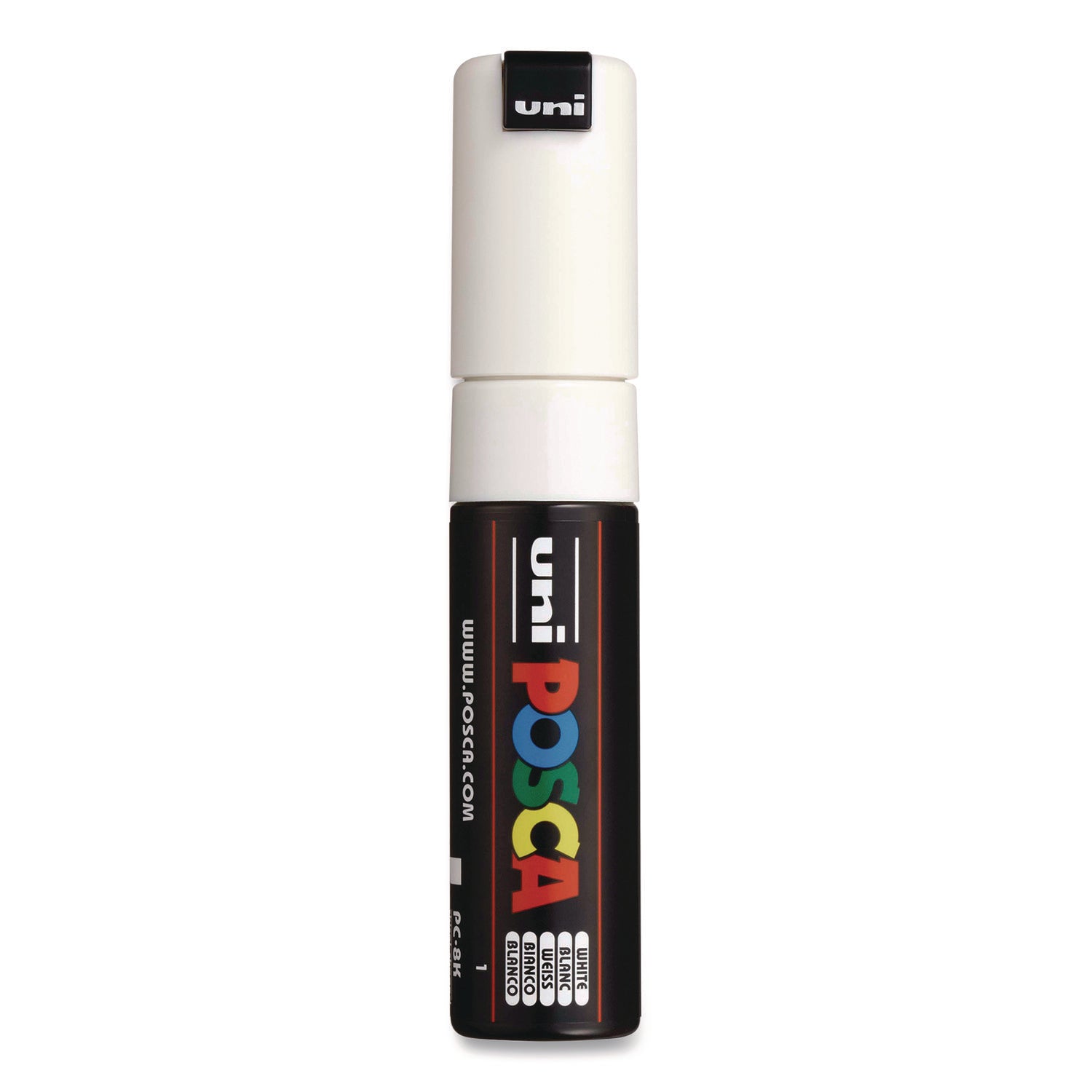 POSCA™ Water-Based Paint Markers, Broad Chisel Tip, White
