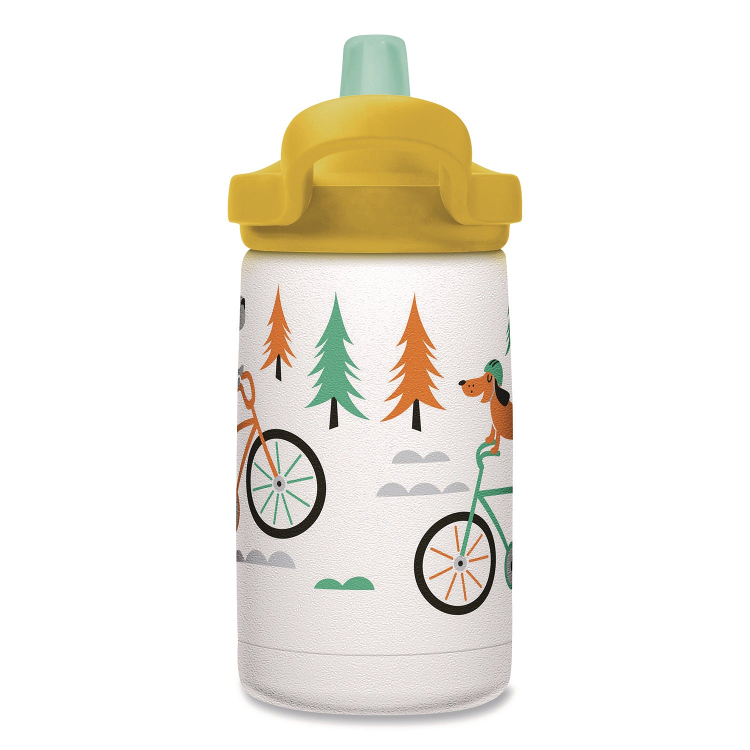 CamelBak® Eddy + Kids Water Bottle, Biking Dogs Design, 12 oz, Multicolor