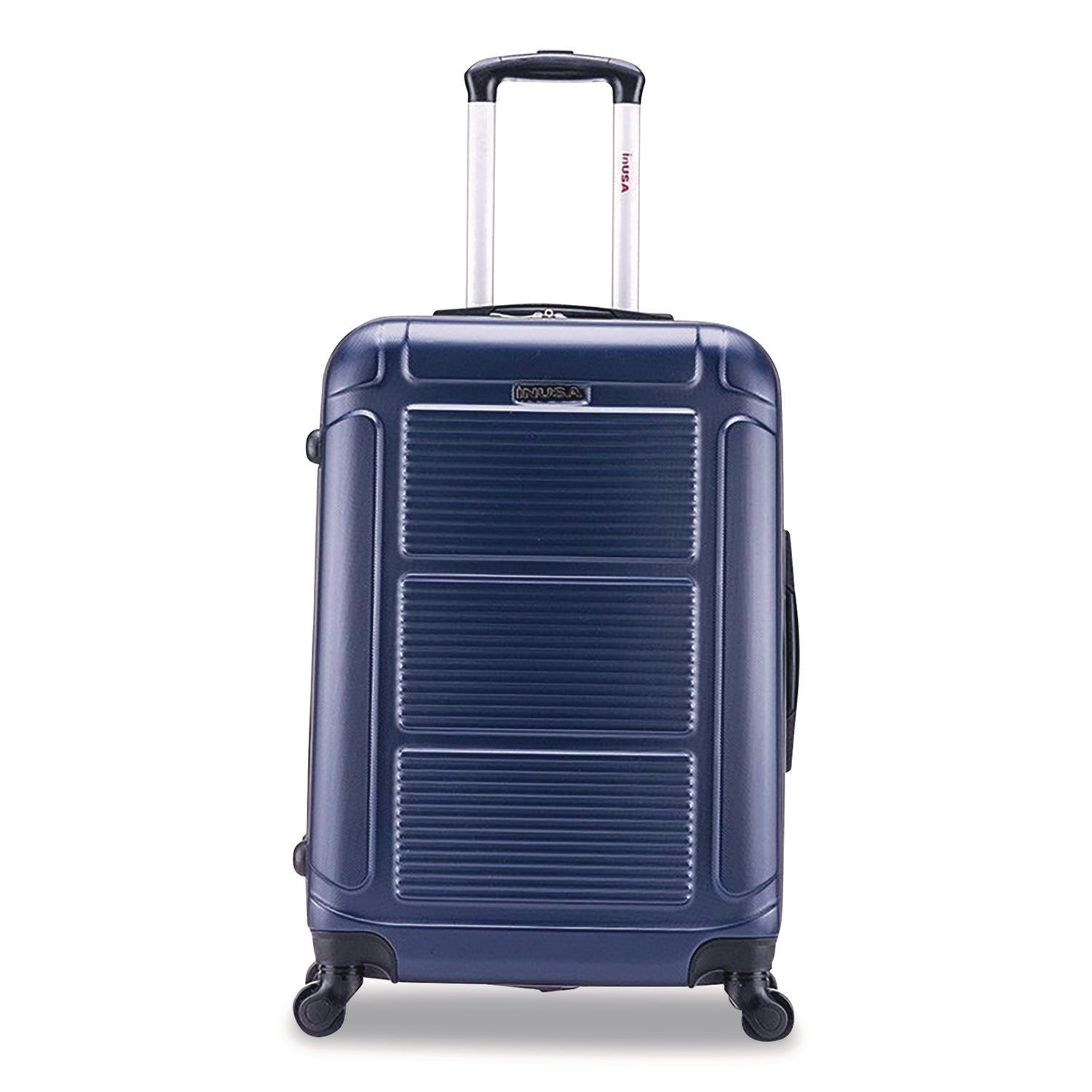 InUSA Luggage Pilot Hard Side Carry-On Suitcase, Four-Wheeled Spinner, 16.34 x 10.24 x 25.39, Blue