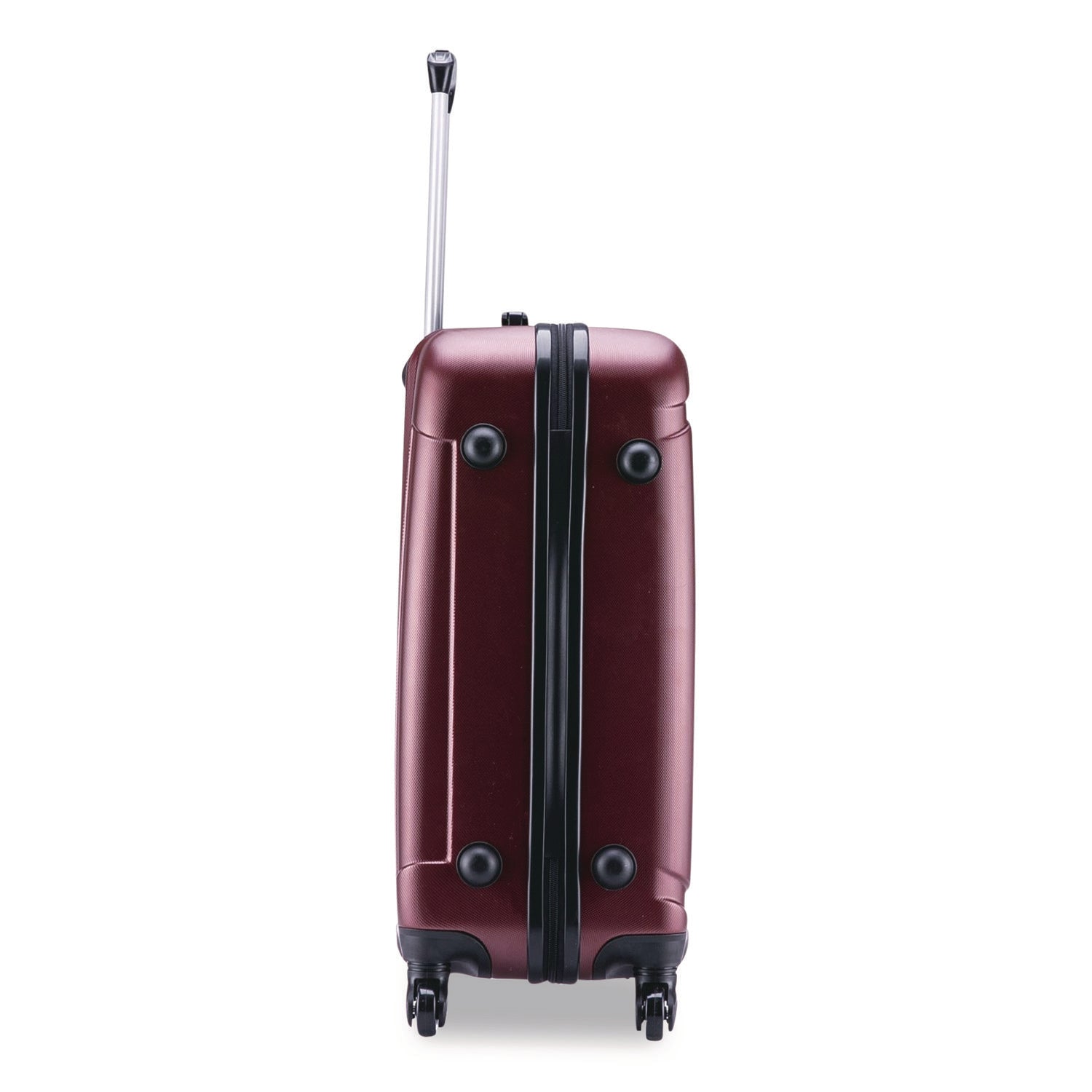 InUSA Luggage Pilot Hard Side Carry-On Suitcase, Four-Wheeled Spinner, 16.34 x 10.24 x 25.39, Wine