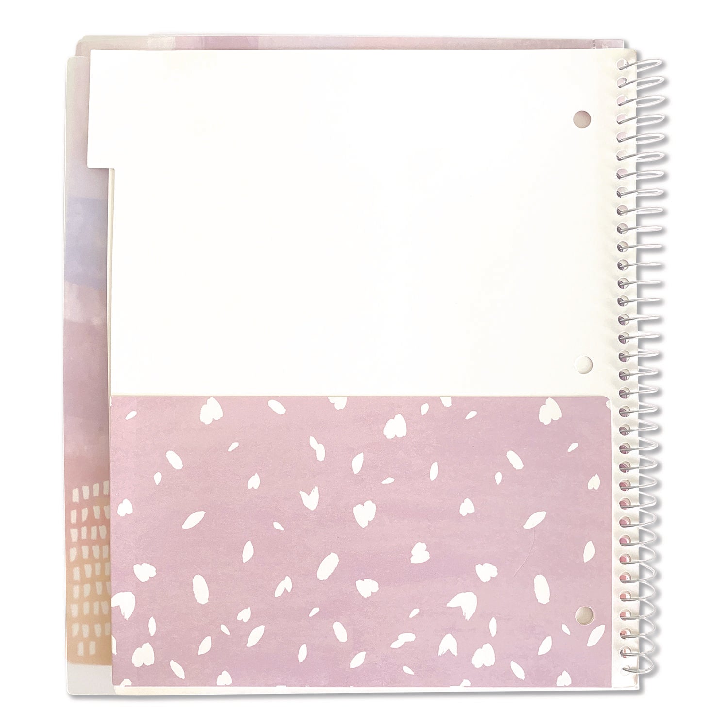 Carolina Pad® Silver Lining Five-Subject Spiral Notebook, Medium/College Rule, Randomly Assorted Cover Color/Design, (150) 11 x 9 Sheets