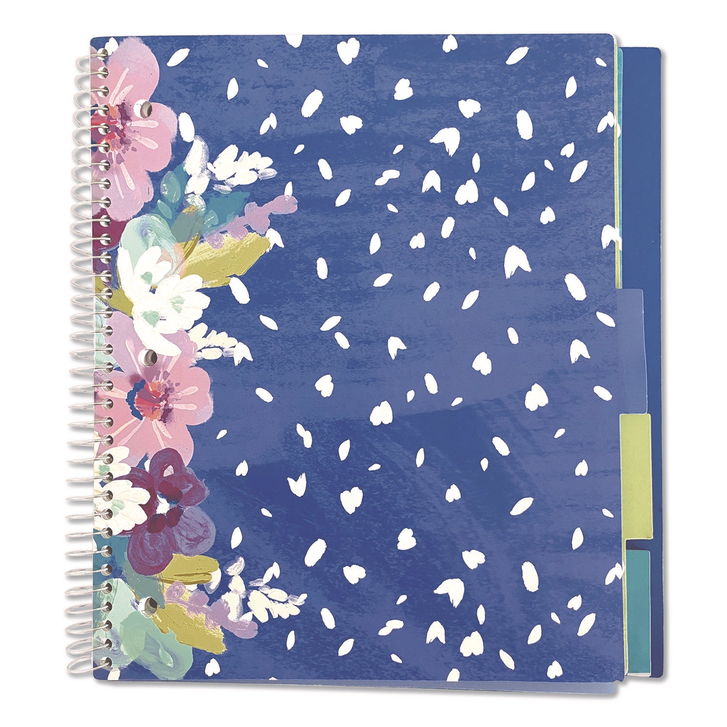 Carolina Pad® Silver Lining Five-Subject Spiral Notebook, Medium/College Rule, Randomly Assorted Cover Color/Design, (150) 11 x 9 Sheets