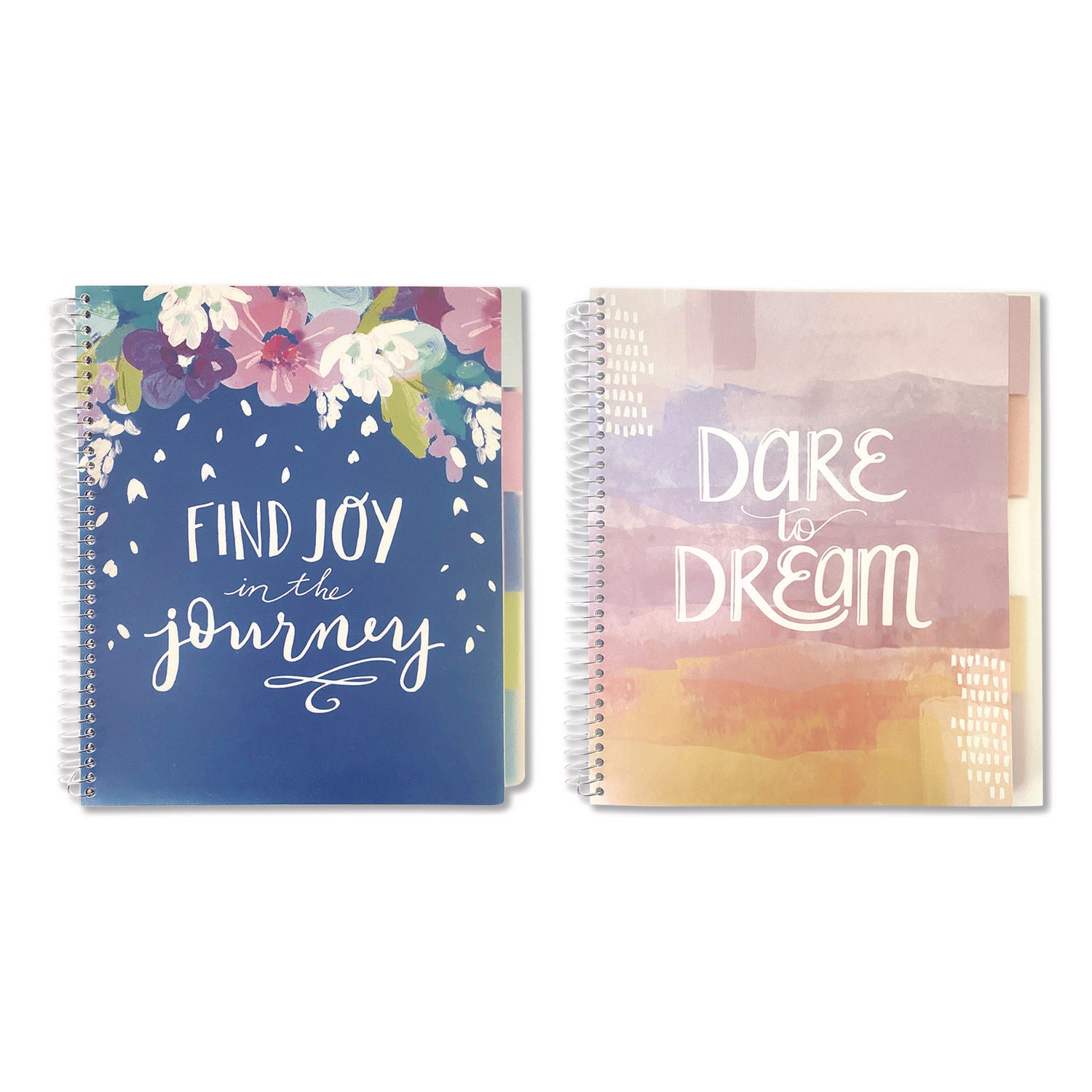 Carolina Pad® Silver Lining Five-Subject Spiral Notebook, Medium/College Rule, Randomly Assorted Cover Color/Design, (150) 11 x 9 Sheets