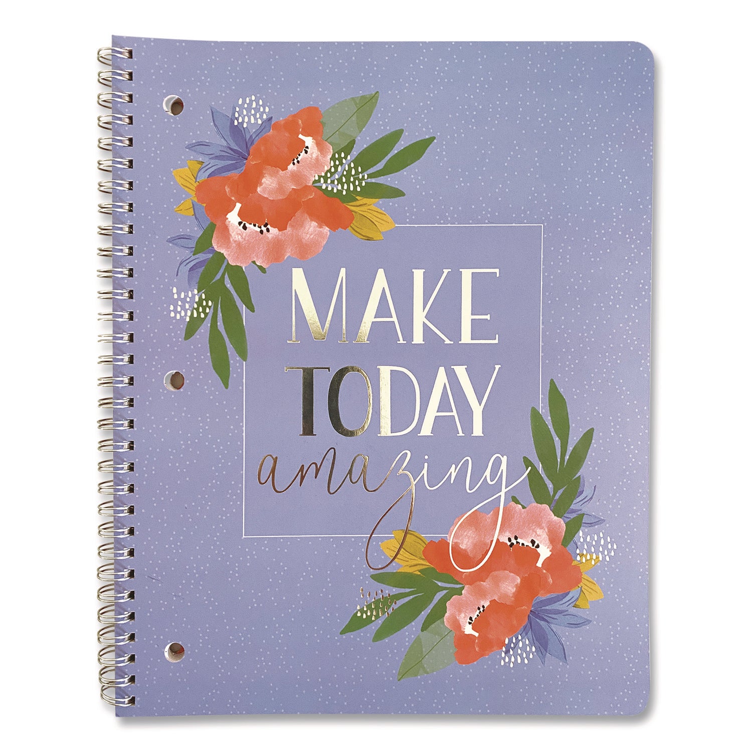 Carolina Pad® Silver Lining Hardcover Journal, Medium/College Rule, Randomly Assorted Cover Color, (80) 10 x 8.5 Sheets