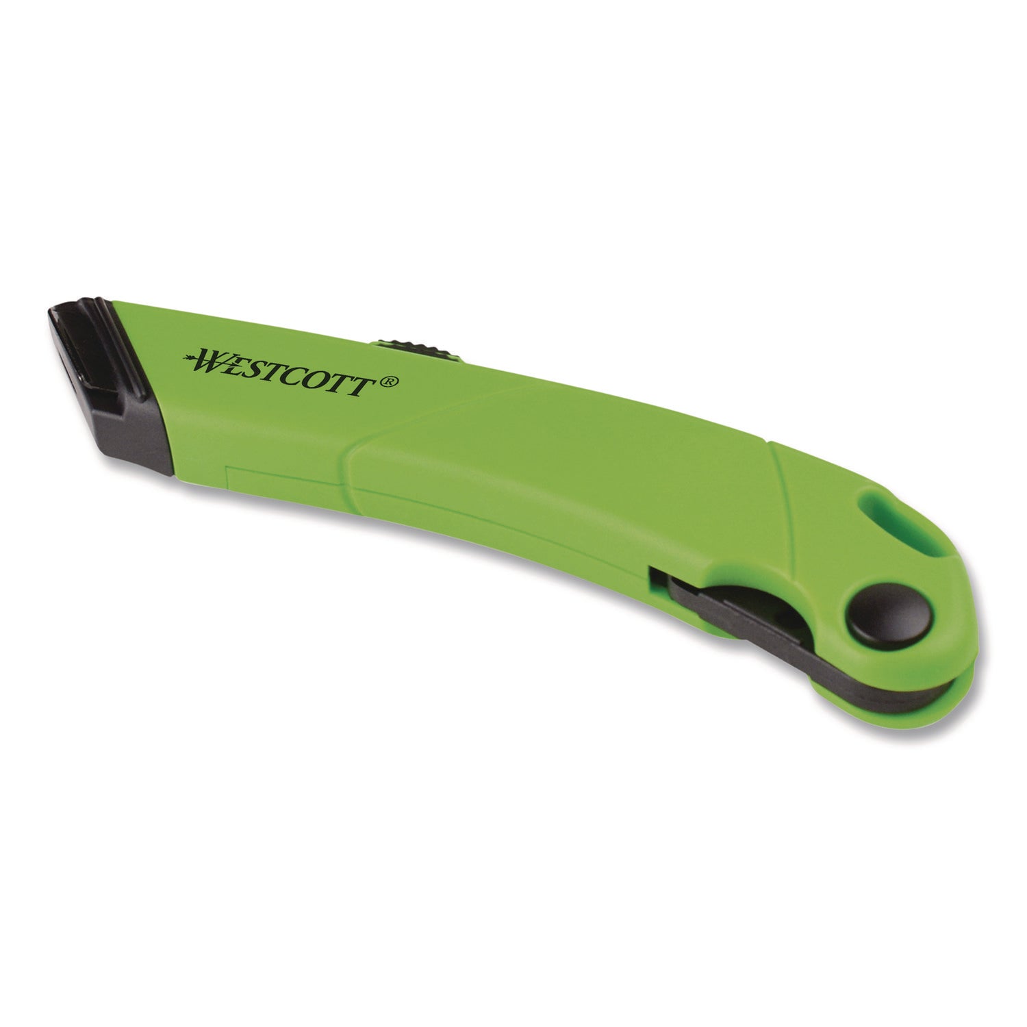 Westcott® Ceramic Safety Cutter with Fold-Out Film Cutter, Plastic Handle, Green
