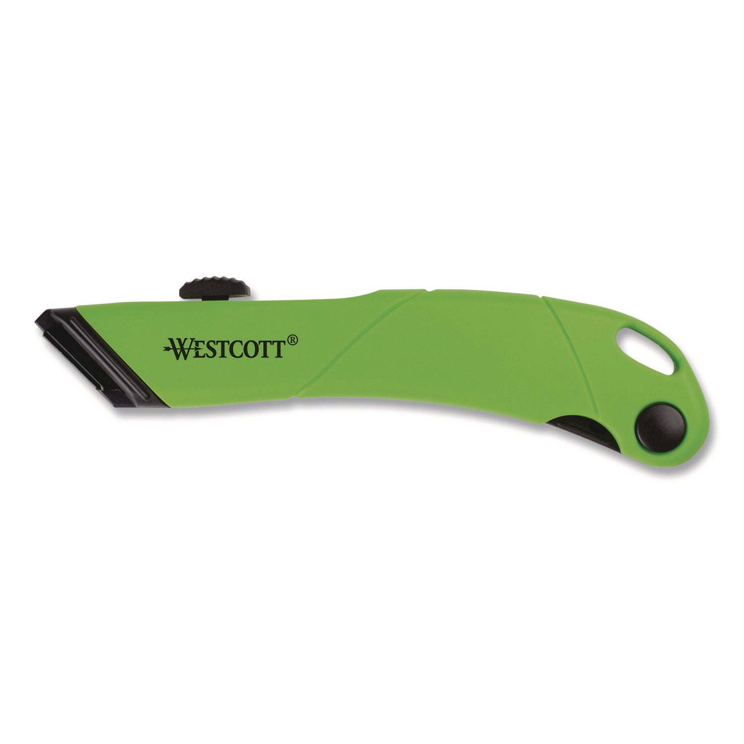Westcott® Ceramic Safety Cutter with Fold-Out Film Cutter, Plastic Handle, Green