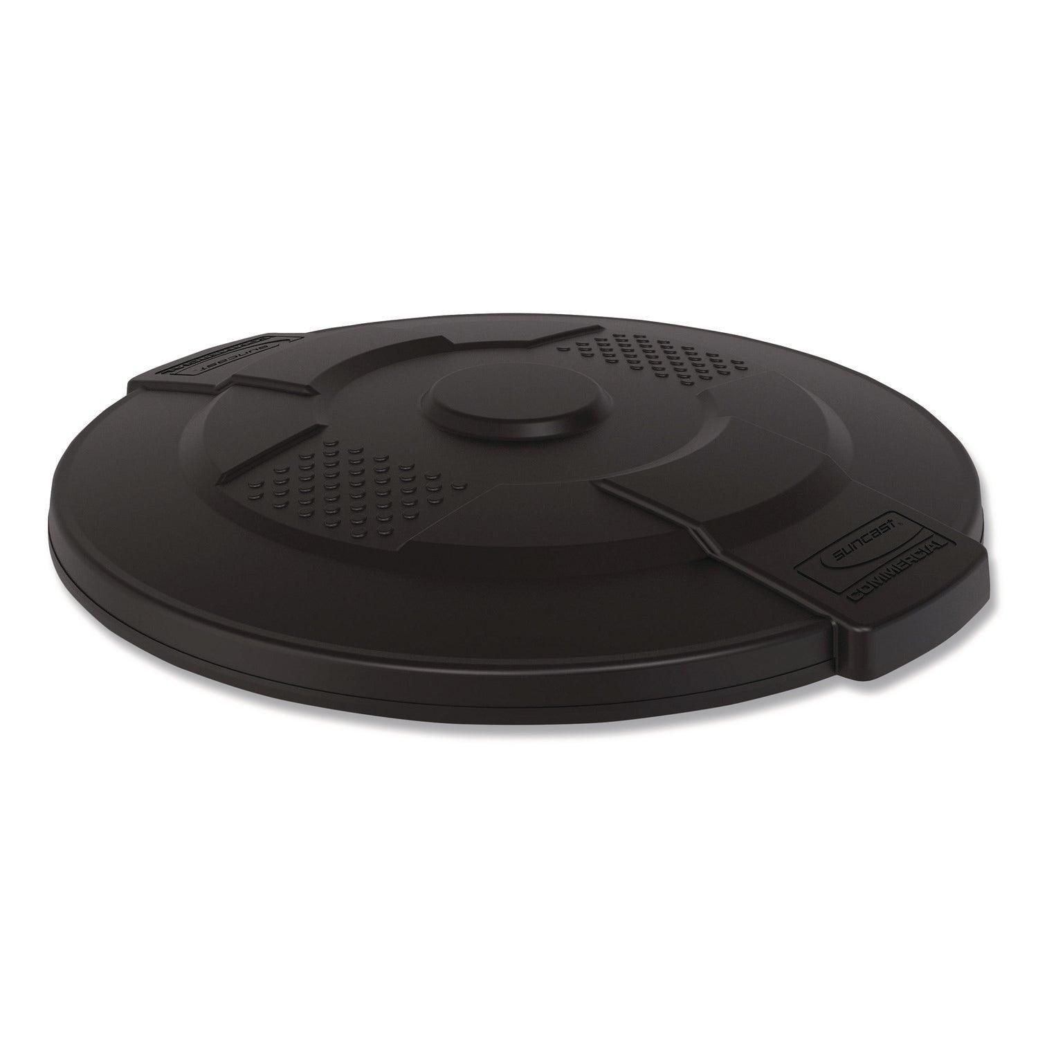 Suncast Commercial® Utility Trash Can Lid for 44 gal Trash Can, 24.88" Diameter x 3", Black