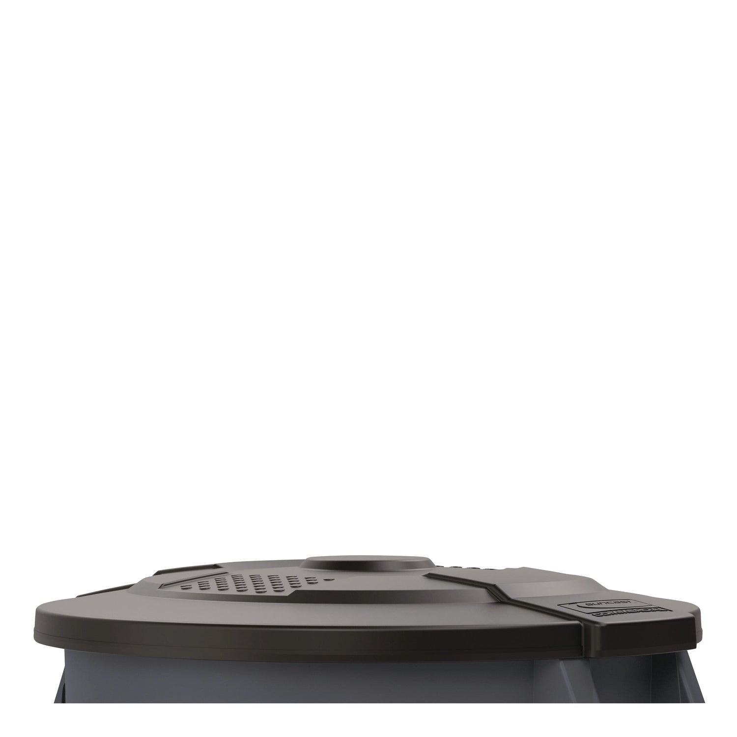 Suncast Commercial® Utility Trash Can Lid for 44 gal Trash Can, 24.88" Diameter x 3", Black