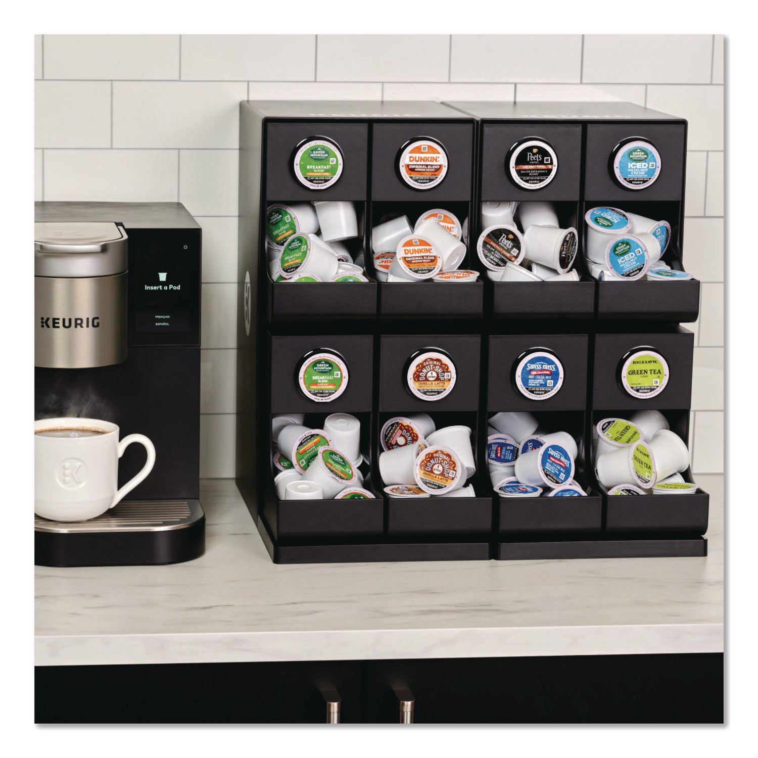 Keurig® K-Cup Organizer, 17.8 x 14.57 x 17.28, Black