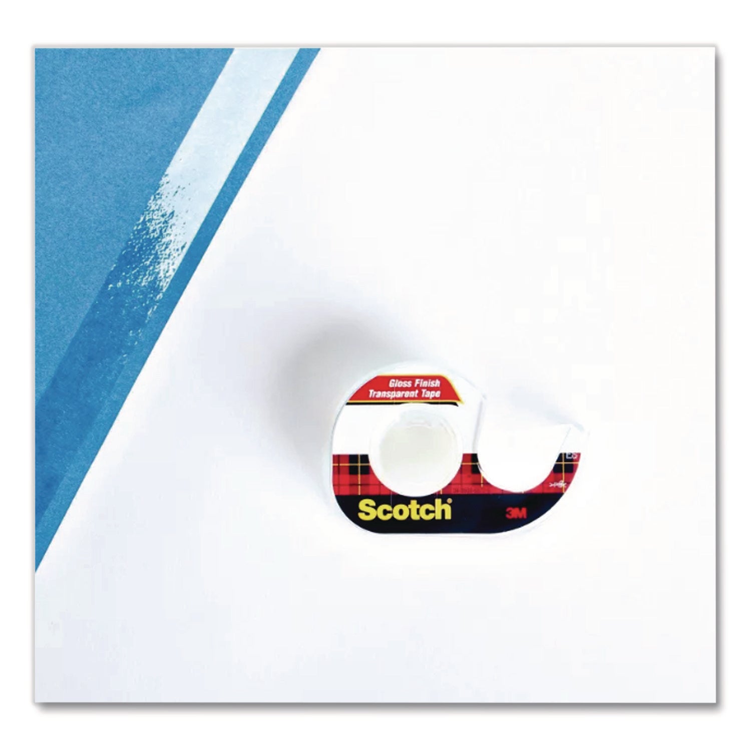 Scotch® Transparent Tape in Handheld Dispenser, 1" Core, 0.75" x 25 ft, Transparent, 3/Pack