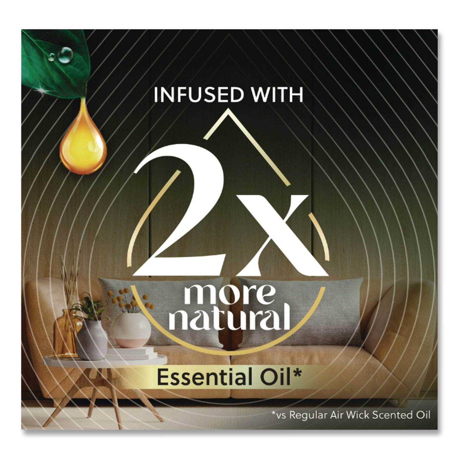 Air Wick® Scented Oil Refill, White Sage and Mahogany, 0.67 oz, 2/Pack