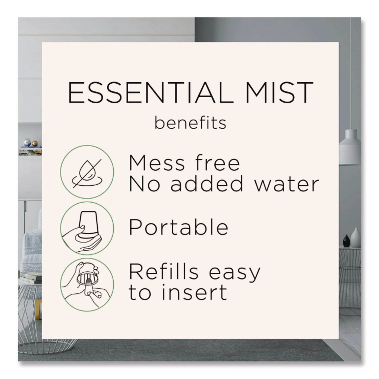 Air Wick® Essential Mist Refill, Linen and Petals, 0.67 oz