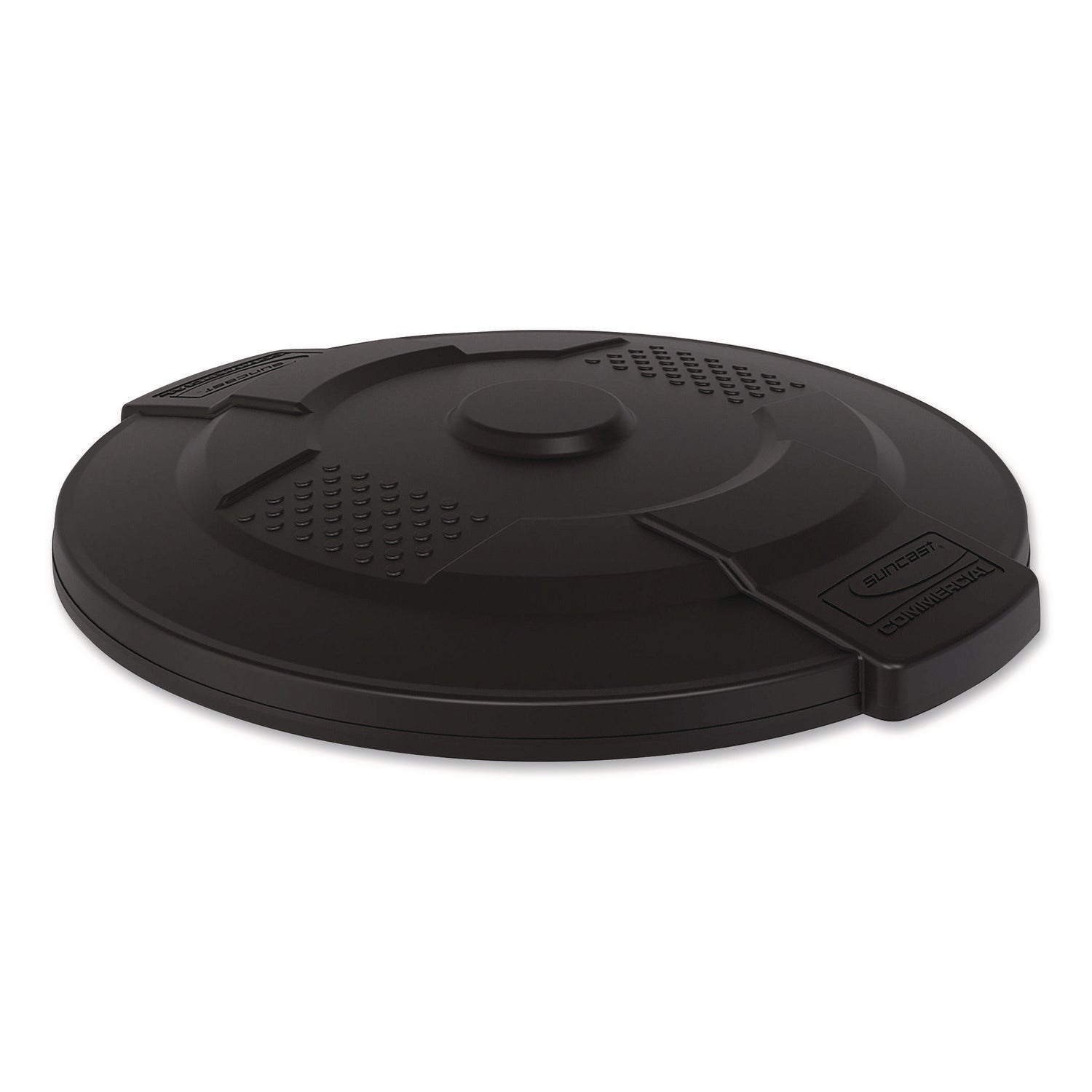 Suncast Commercial® Utility Trash Can Lid for 20 gal Trash Can, 19.74" Diameter x 2.9", Black