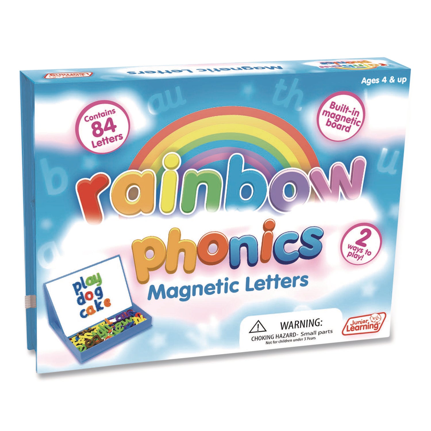 Junior Learning Inc® Rainbow Phonics Magnetic Letters, Ages 4 to 7