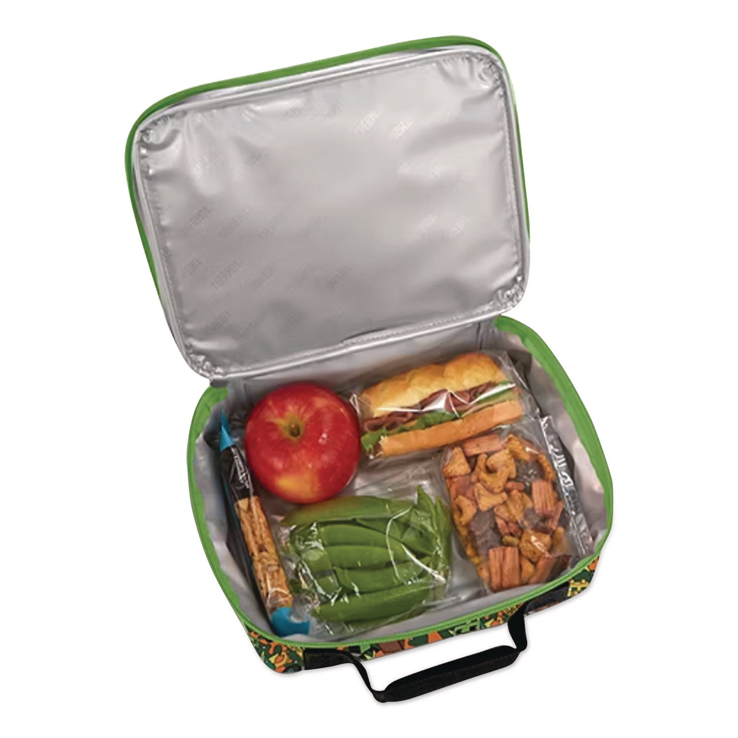 Thermos® Minecraft Soft Lunch Box, 9.5" x 3.75" x 7.5", Green/Orange/Gray
