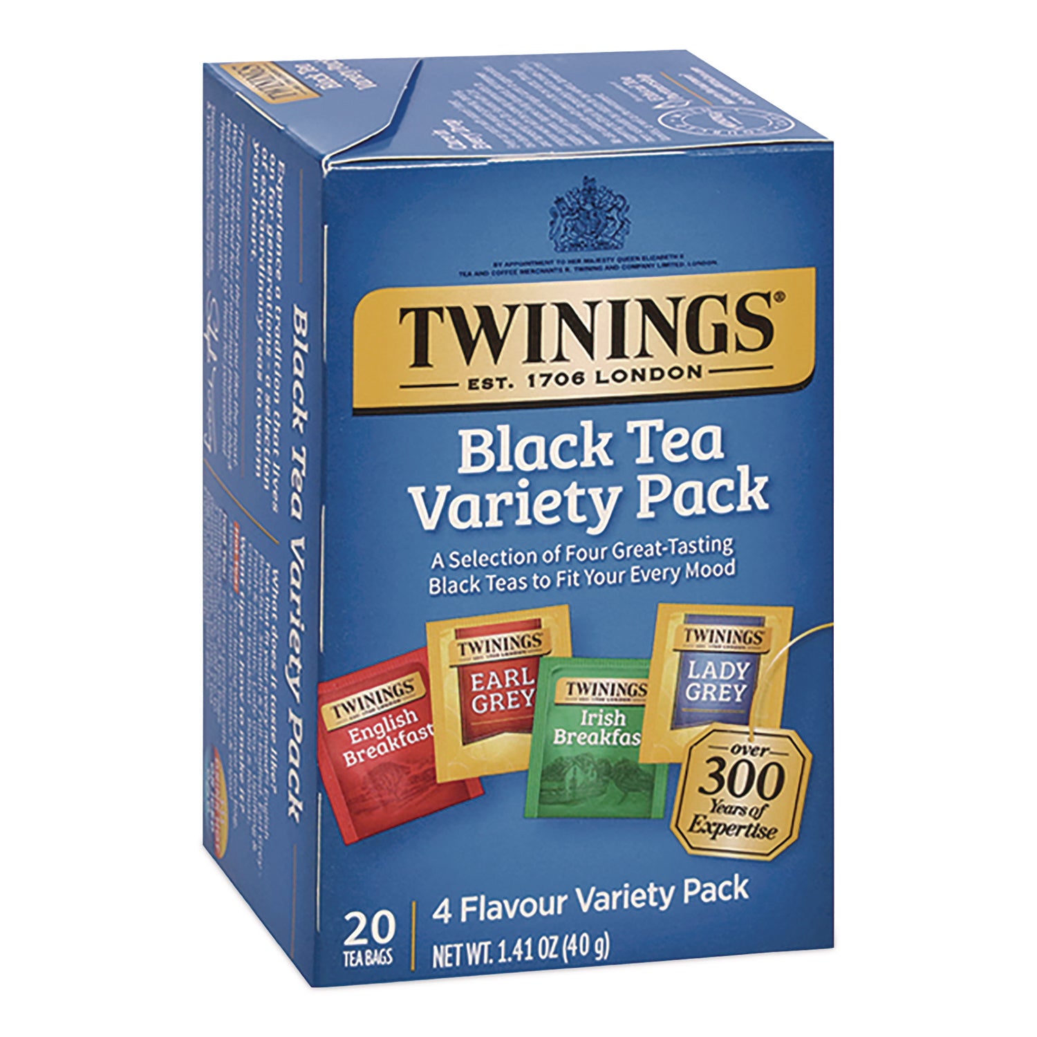 TWININGS® Black Tea Variety Pack, Assorted Flavors, 20/Box