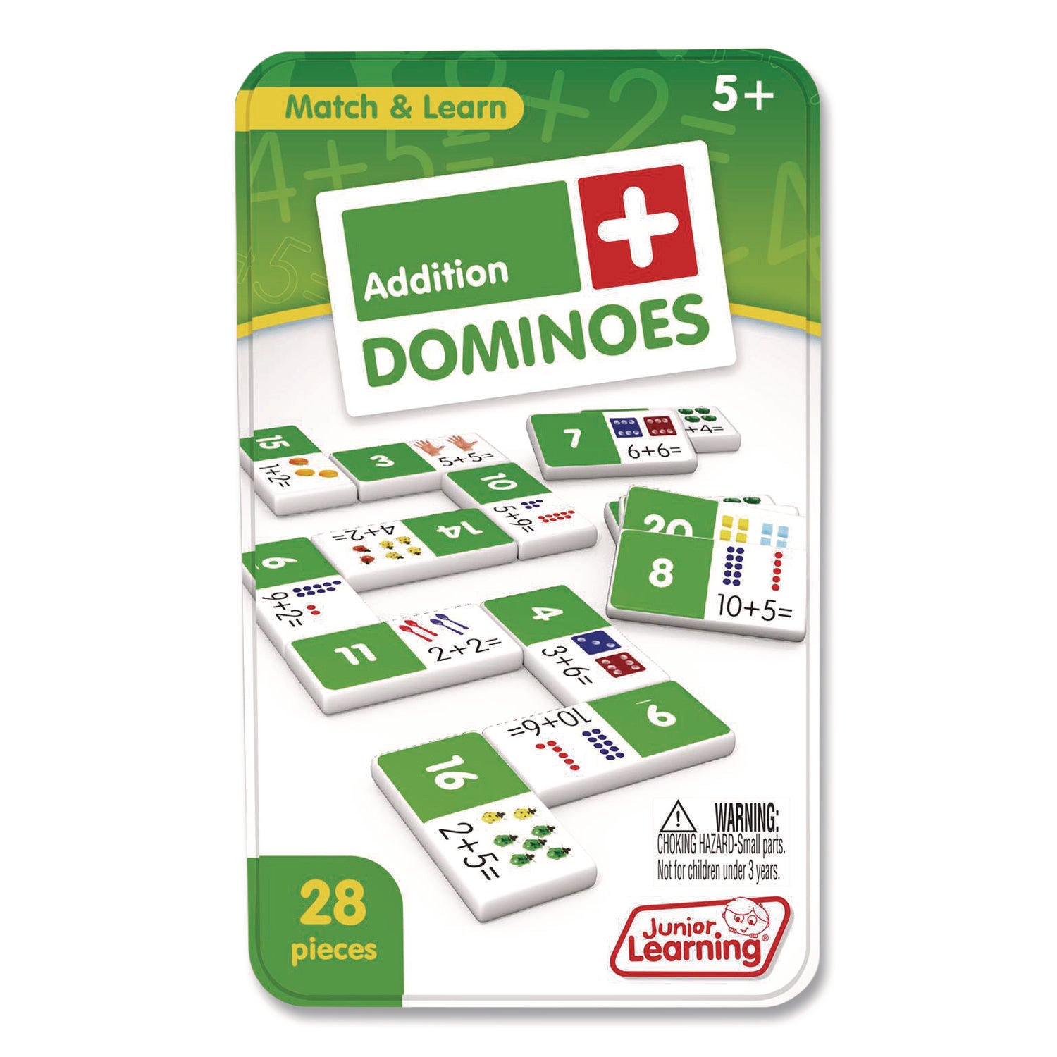 Junior Learning Inc® Addition Dominoes, Ages 5 to 10