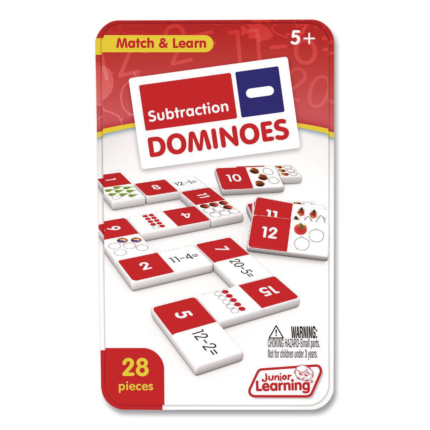 Junior Learning Inc® Subtraction Dominoes, Ages 5 to 10
