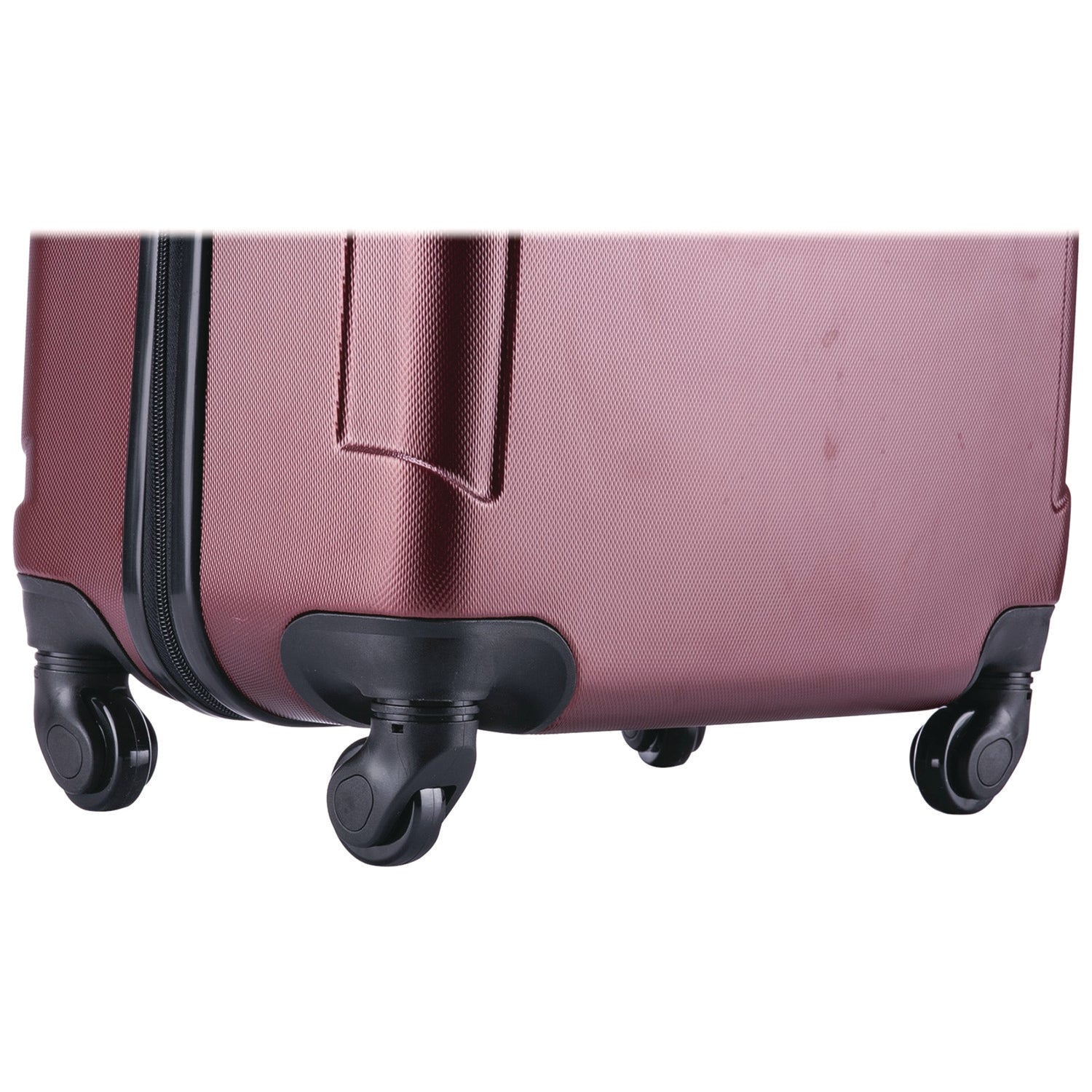 InUSA Luggage Pilot Hard Side Carry-On Suitcase, Four-Wheeled Spinner, 14.37 x 8.86 x 21.46, Wine