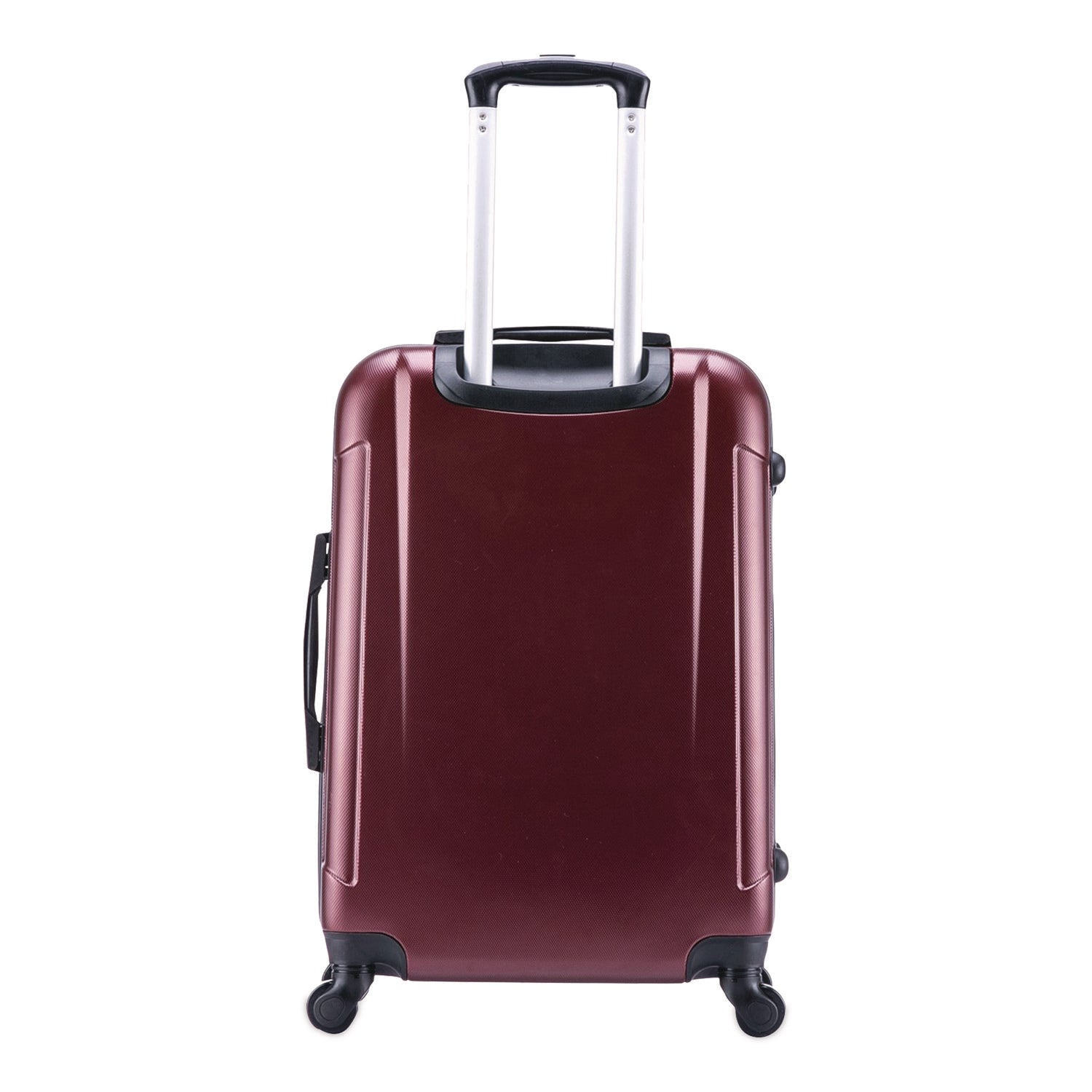 InUSA Luggage Pilot Hard Side Carry-On Suitcase, Four-Wheeled Spinner, 14.37 x 8.86 x 21.46, Wine