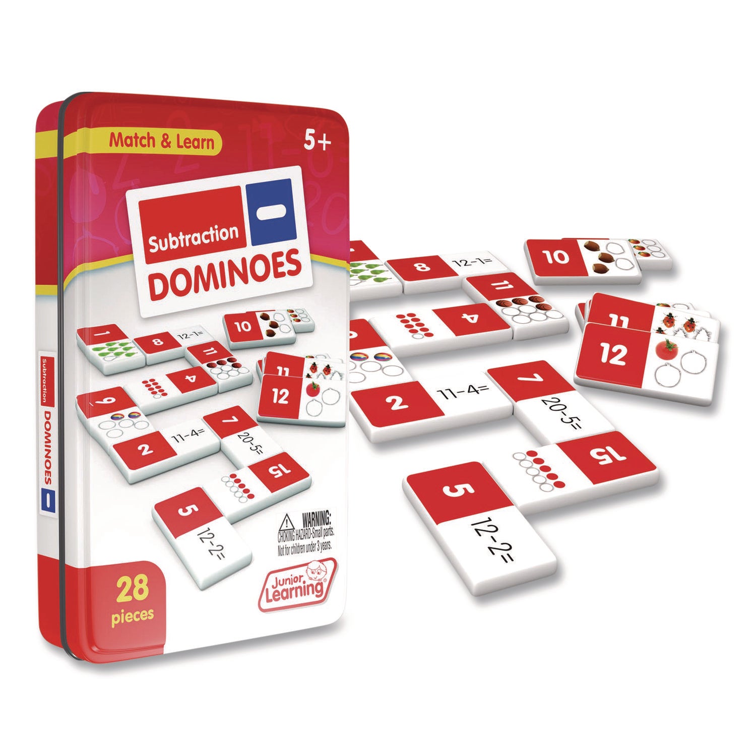 Junior Learning Inc® Subtraction Dominoes, Ages 5 to 10