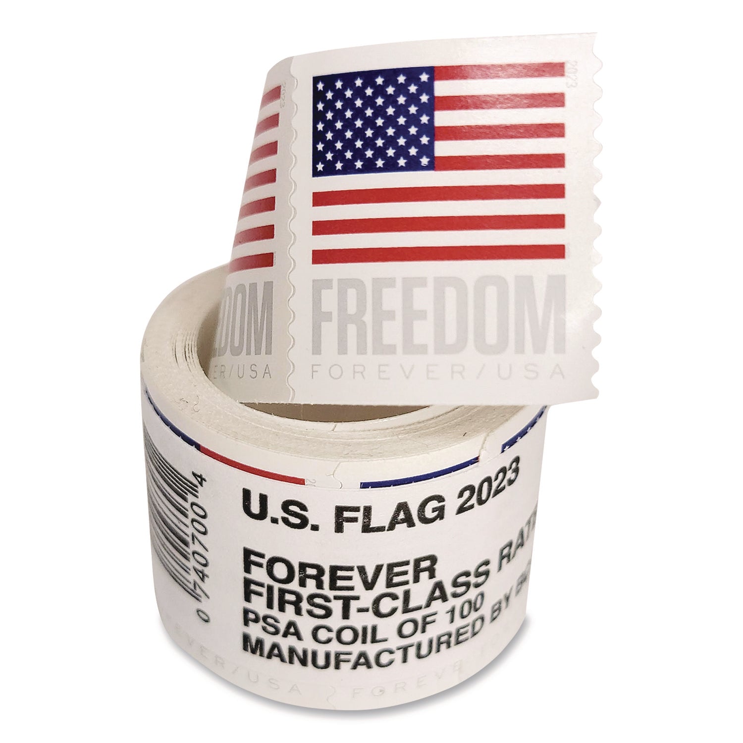 United States Postal Service First-Class Forever Stamps, U.S. Flag, 100/Roll