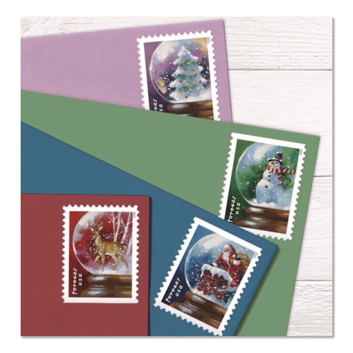 United States Postal Service First-Class Forever Stamps, Holiday, 20/Book