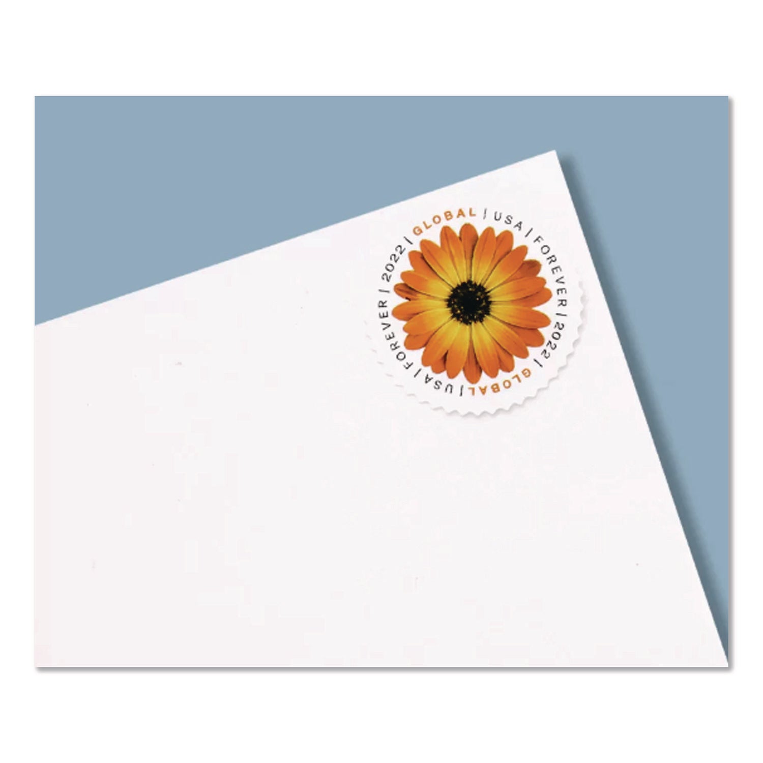 United States Postal Service Global Forever Stamps, Floral, 10 Stamps/Sheet, 2 Sheets/Pack