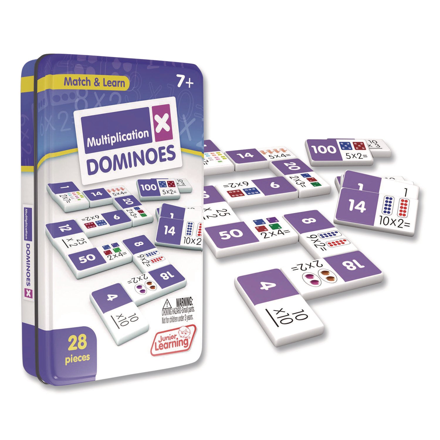 Junior Learning Inc® Multiplication Dominoes, Ages 7 to 9